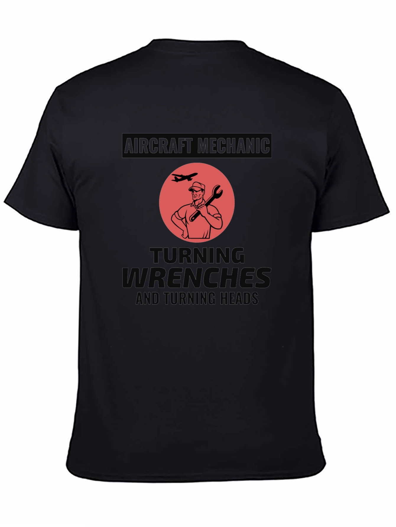 Aircraft Mechanic Turning Wrenches Graphic T-Shirt