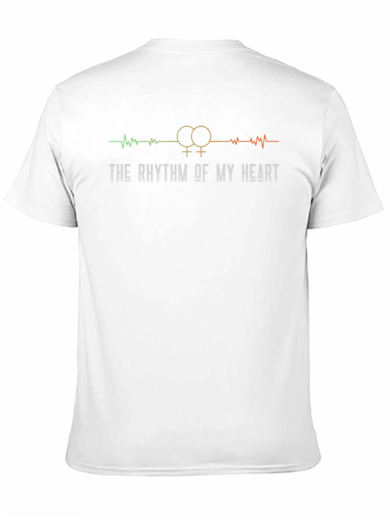 Lesbian Pride Rhythm Heartbeat Graphic Tee