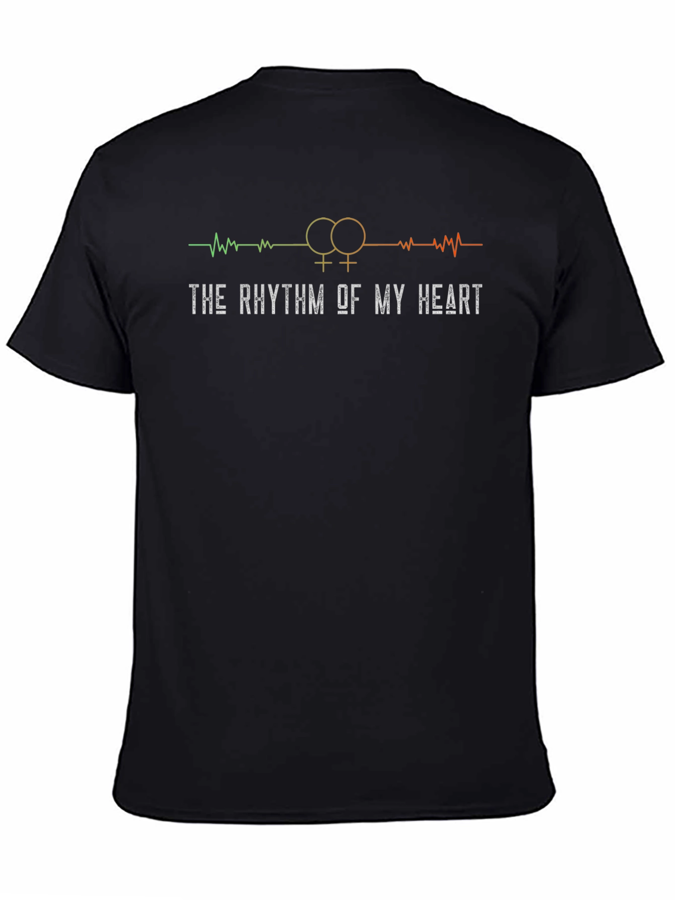Lesbian Pride Rhythm Heartbeat Graphic Tee