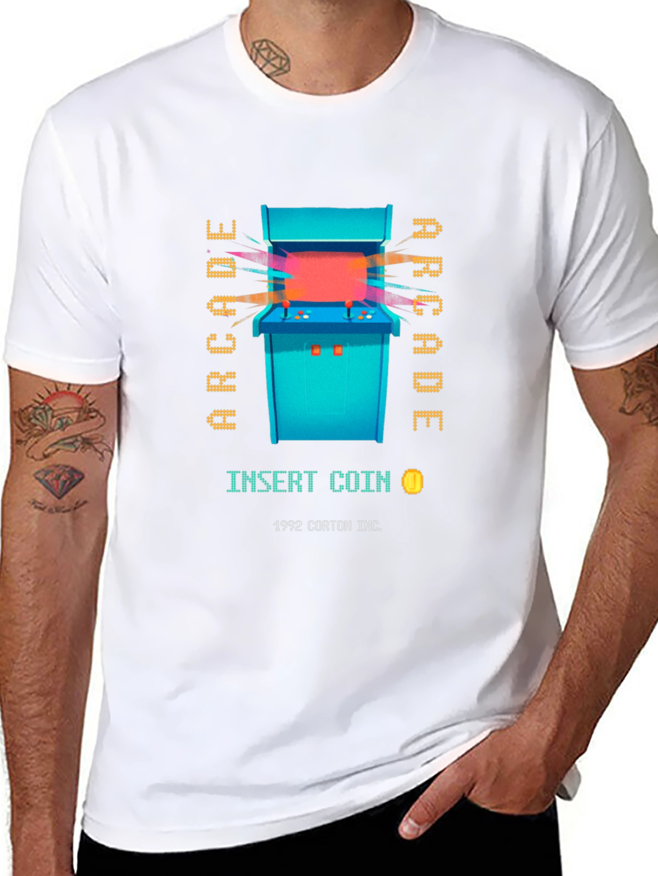 Retro Arcade Game Graphic Tee