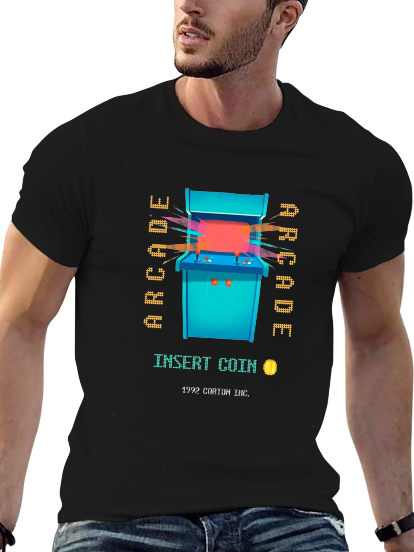 Retro Arcade Game Graphic Tee