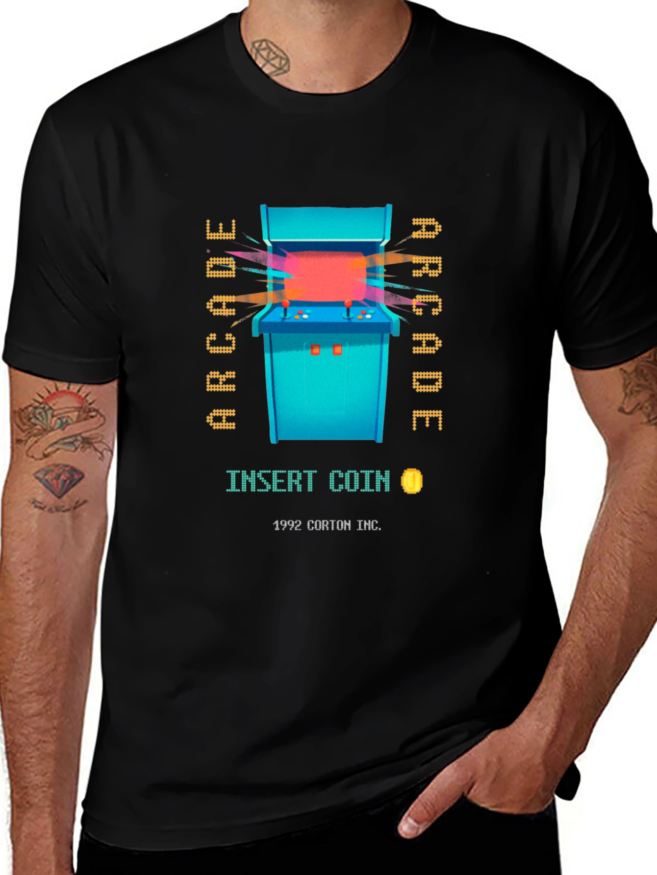 Retro Arcade Game Graphic Tee