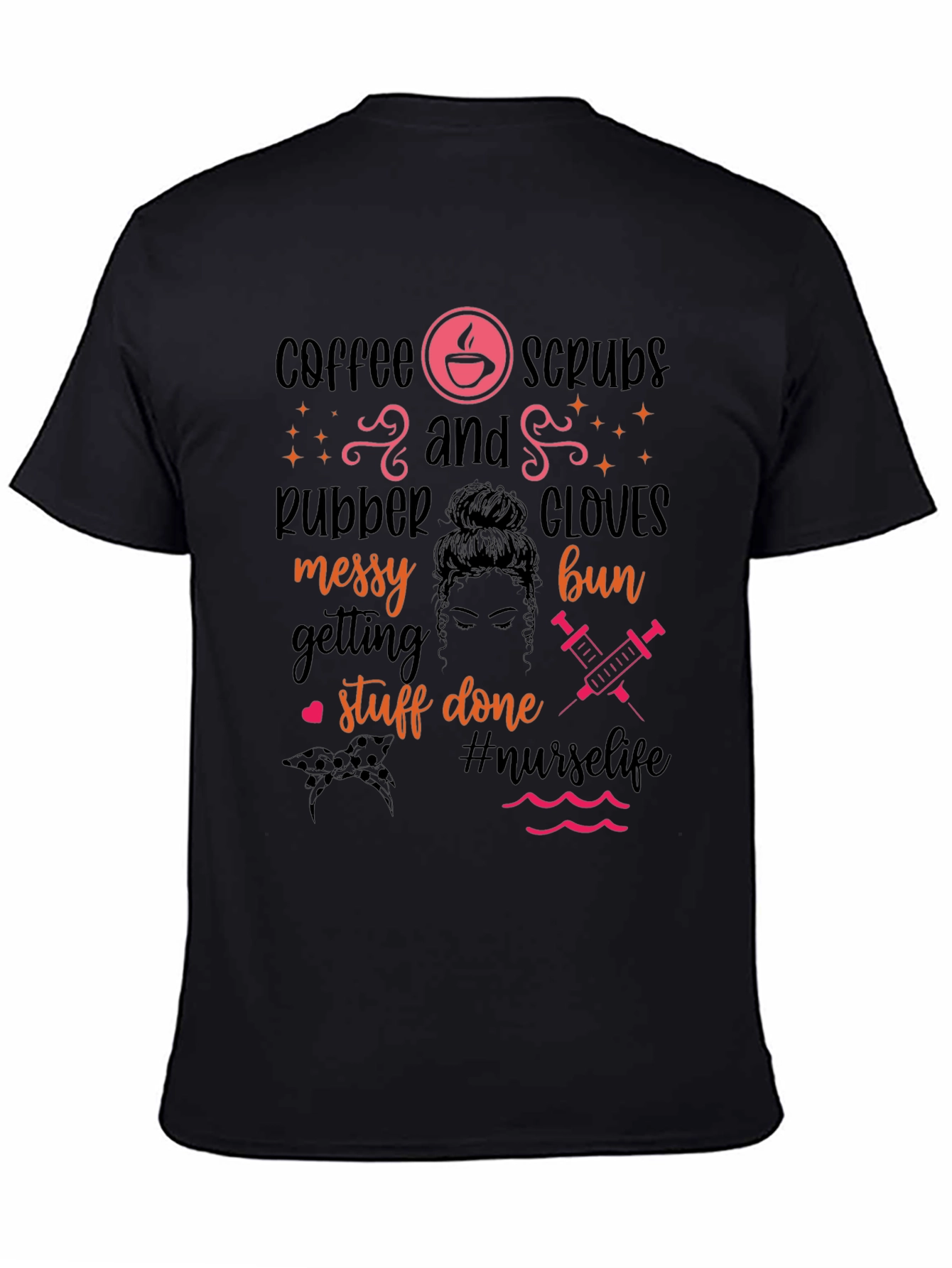 Nurse Life Coffee Scrubs Graphic T-Shirt