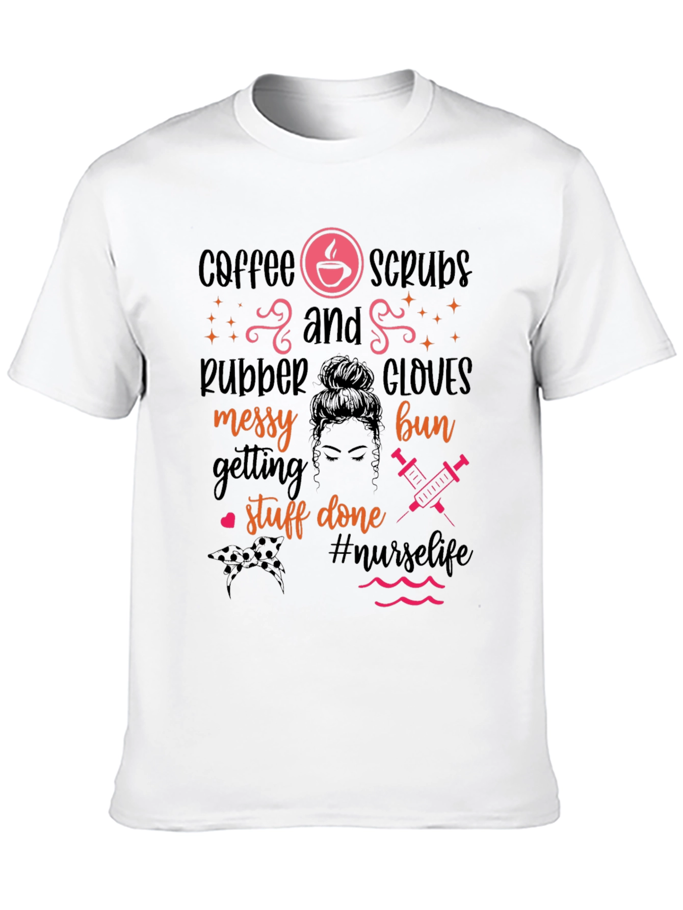 Nurse Life Coffee Scrubs Graphic T-Shirt