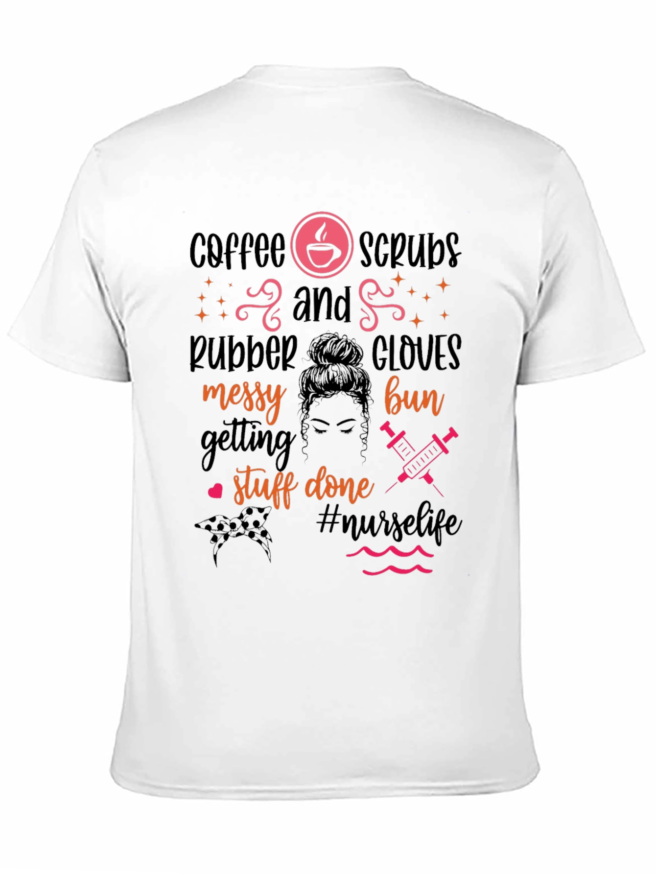 Nurse Life Coffee Scrubs Graphic T-Shirt