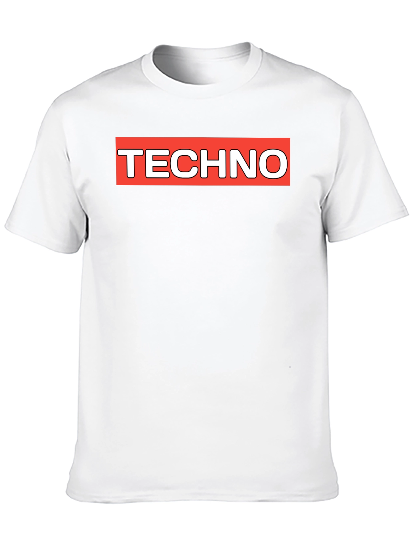 Techno Graphic Tee - Classic Black Crew Neck