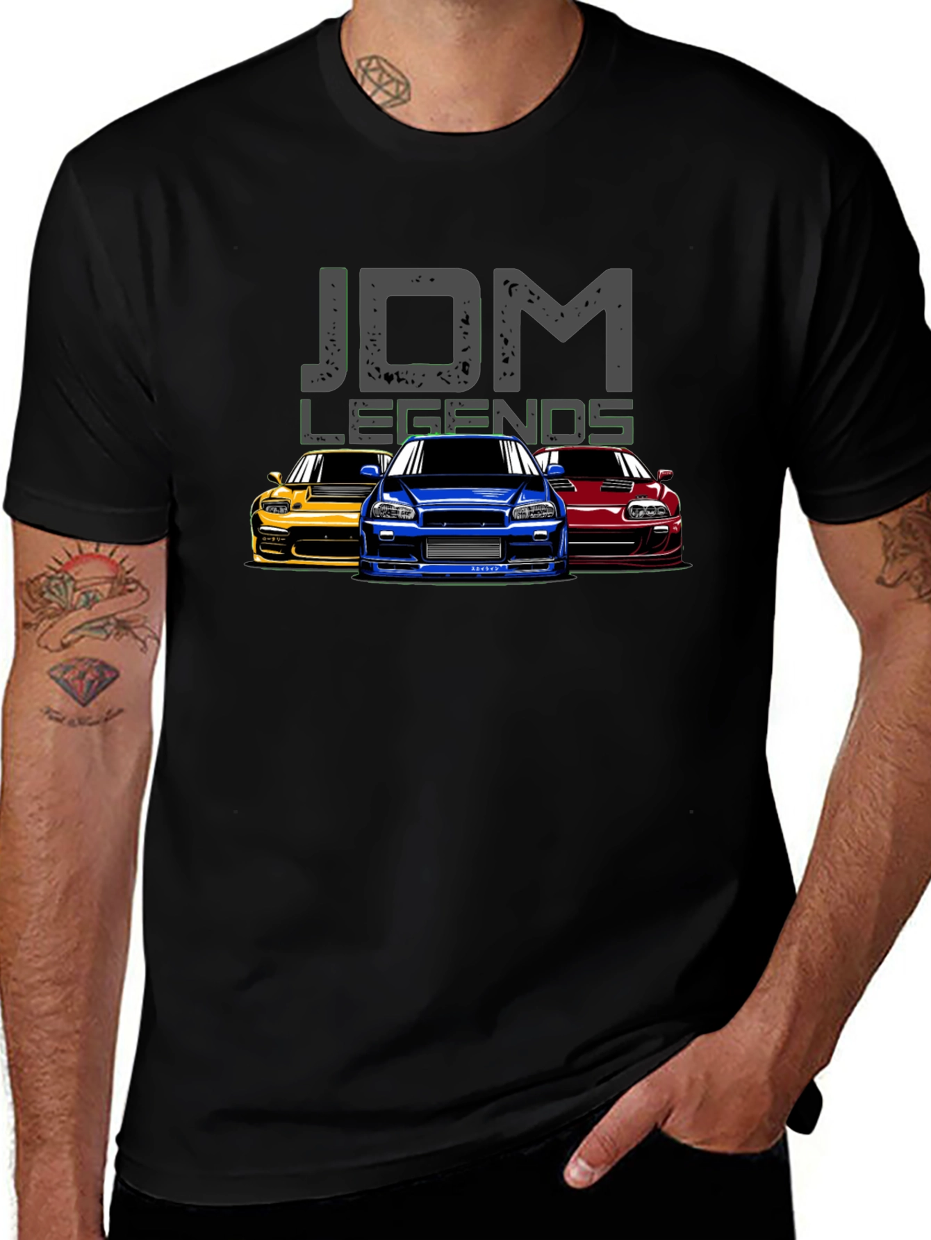 JDM Legends Graphic Tee - Car Enthusiast Shirt