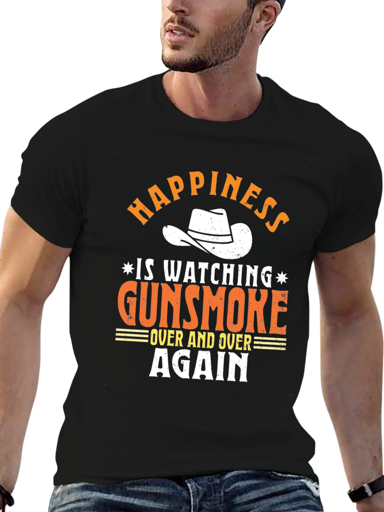 Gunsmoke T-Shirt - Happiness Watching Over and Over