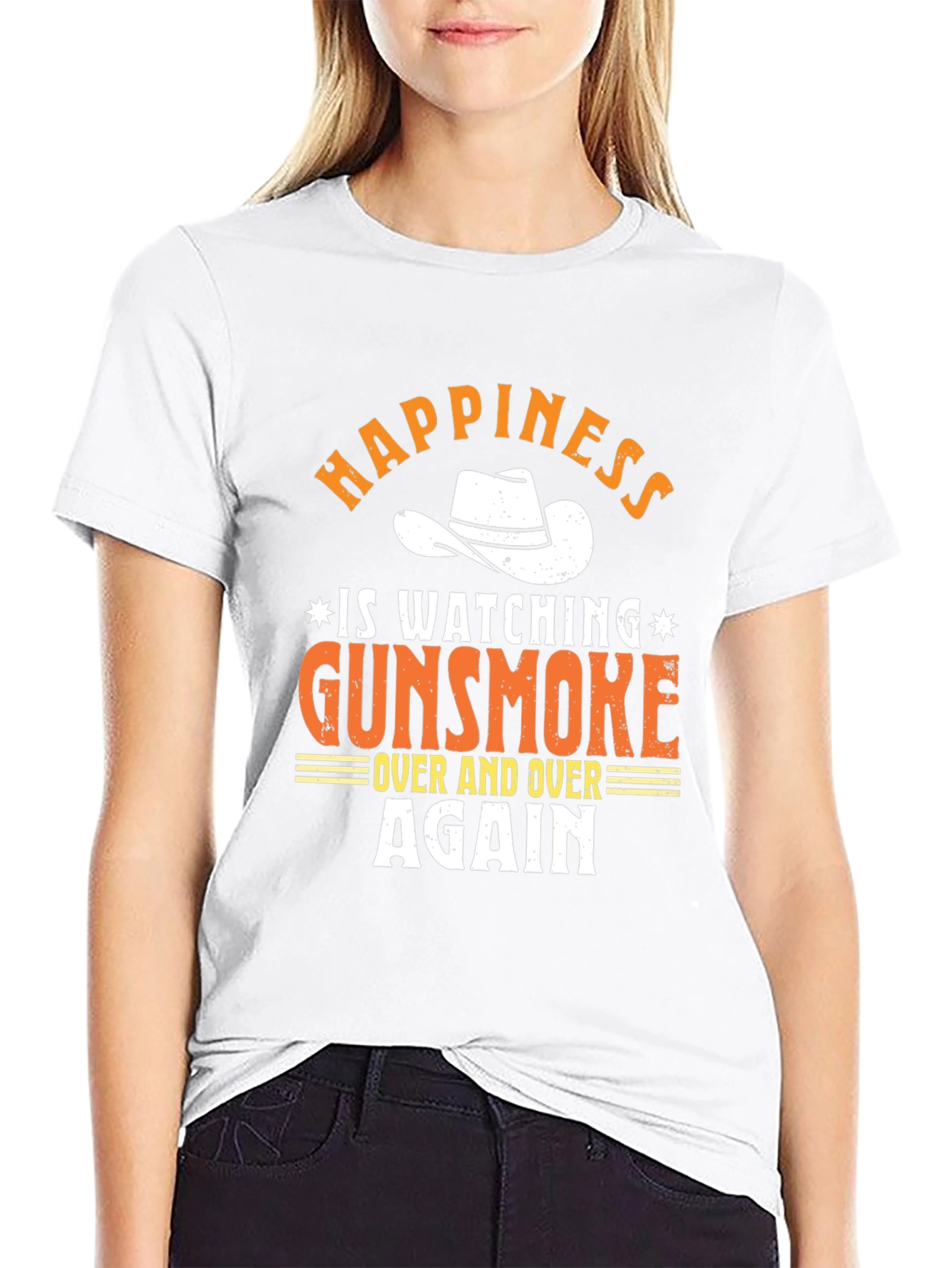 Gunsmoke T-Shirt - Happiness Watching Over and Over