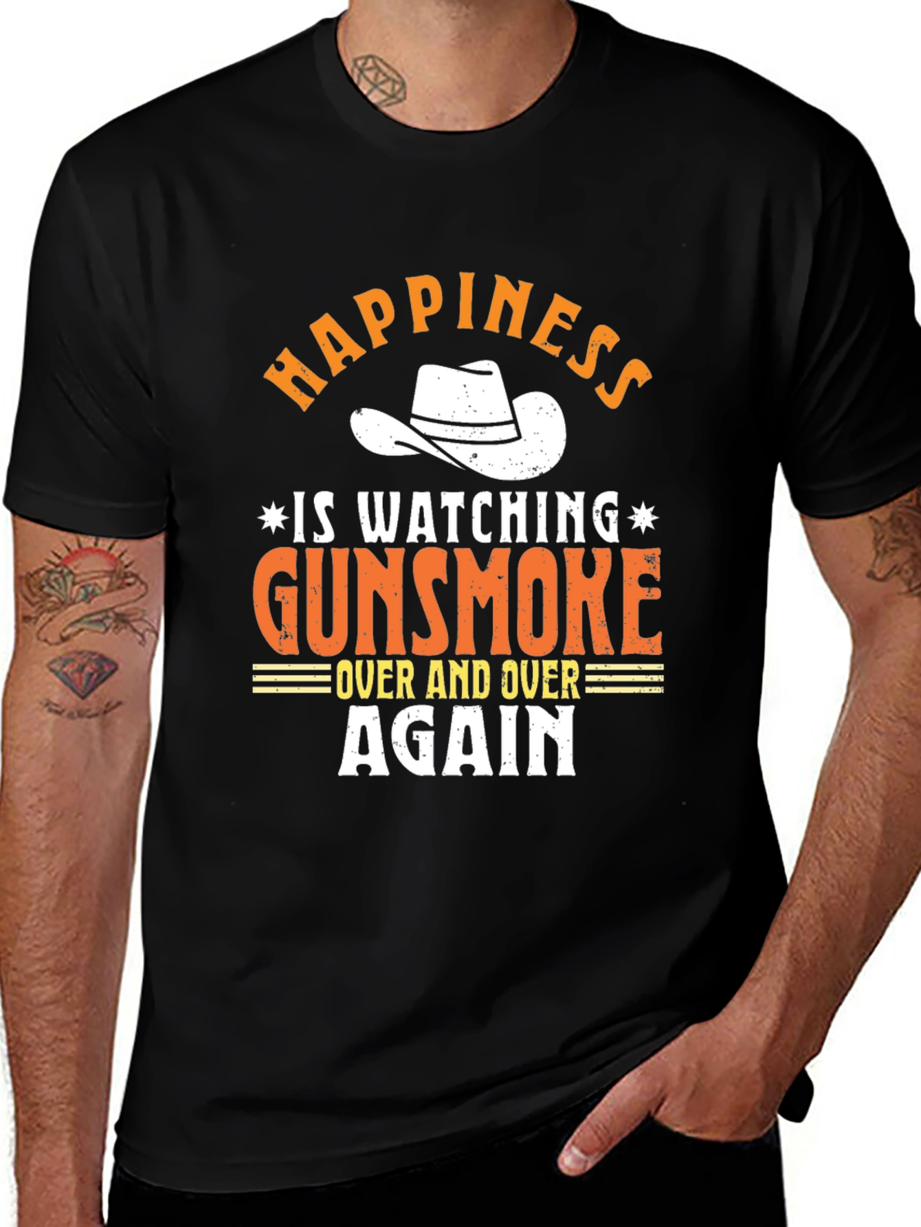 Gunsmoke T-Shirt - Happiness Watching Over and Over