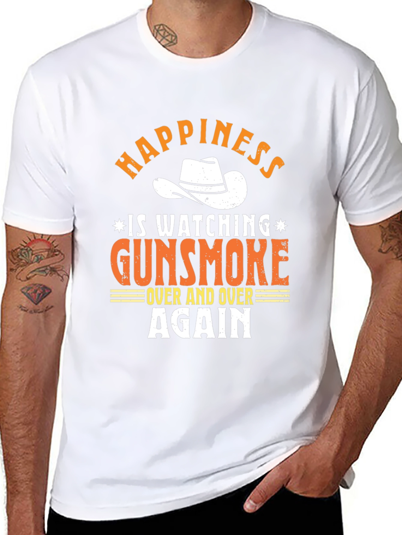 Gunsmoke T-Shirt - Happiness Watching Over and Over