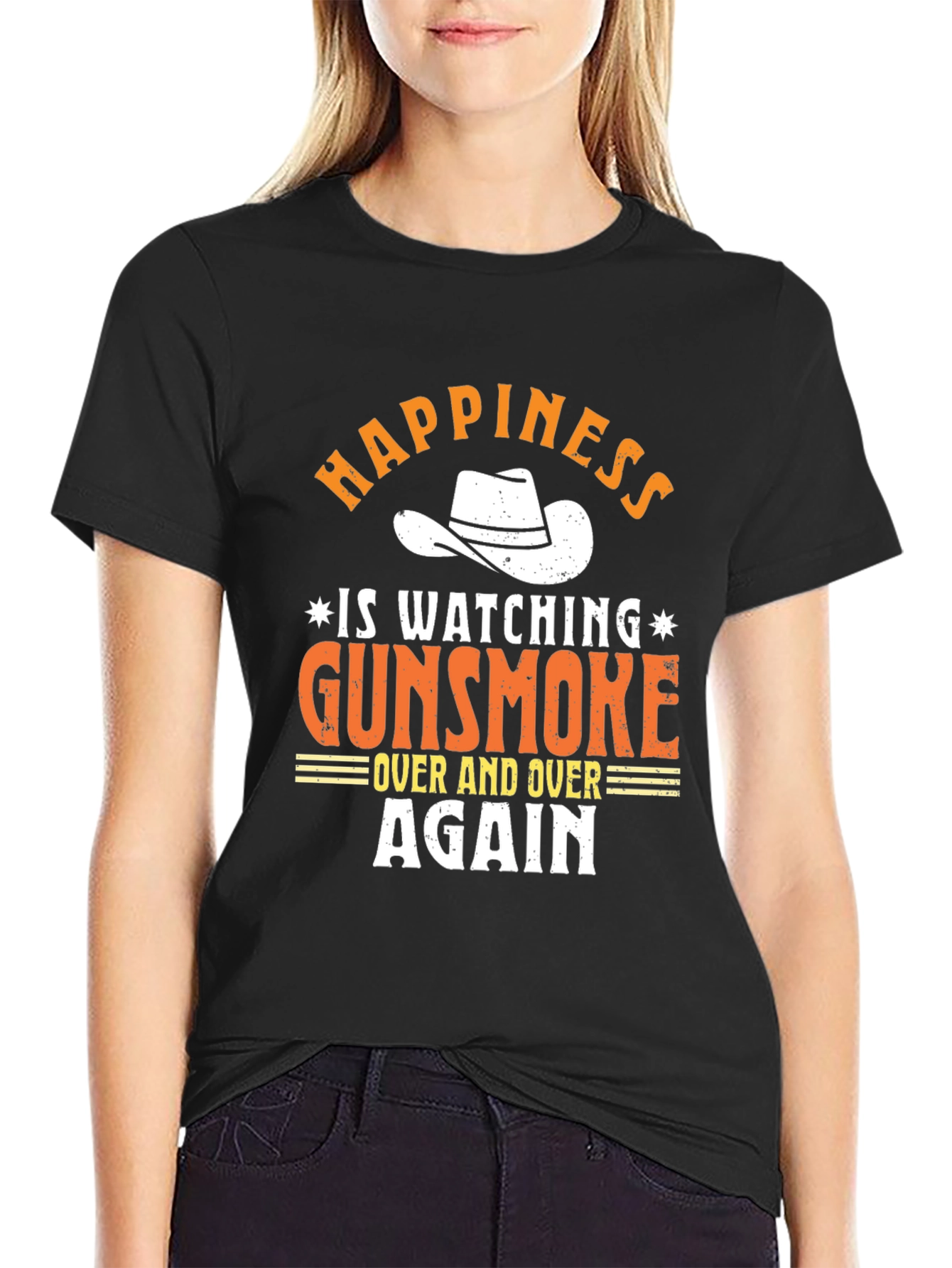 Gunsmoke T-Shirt - Happiness Watching Over and Over