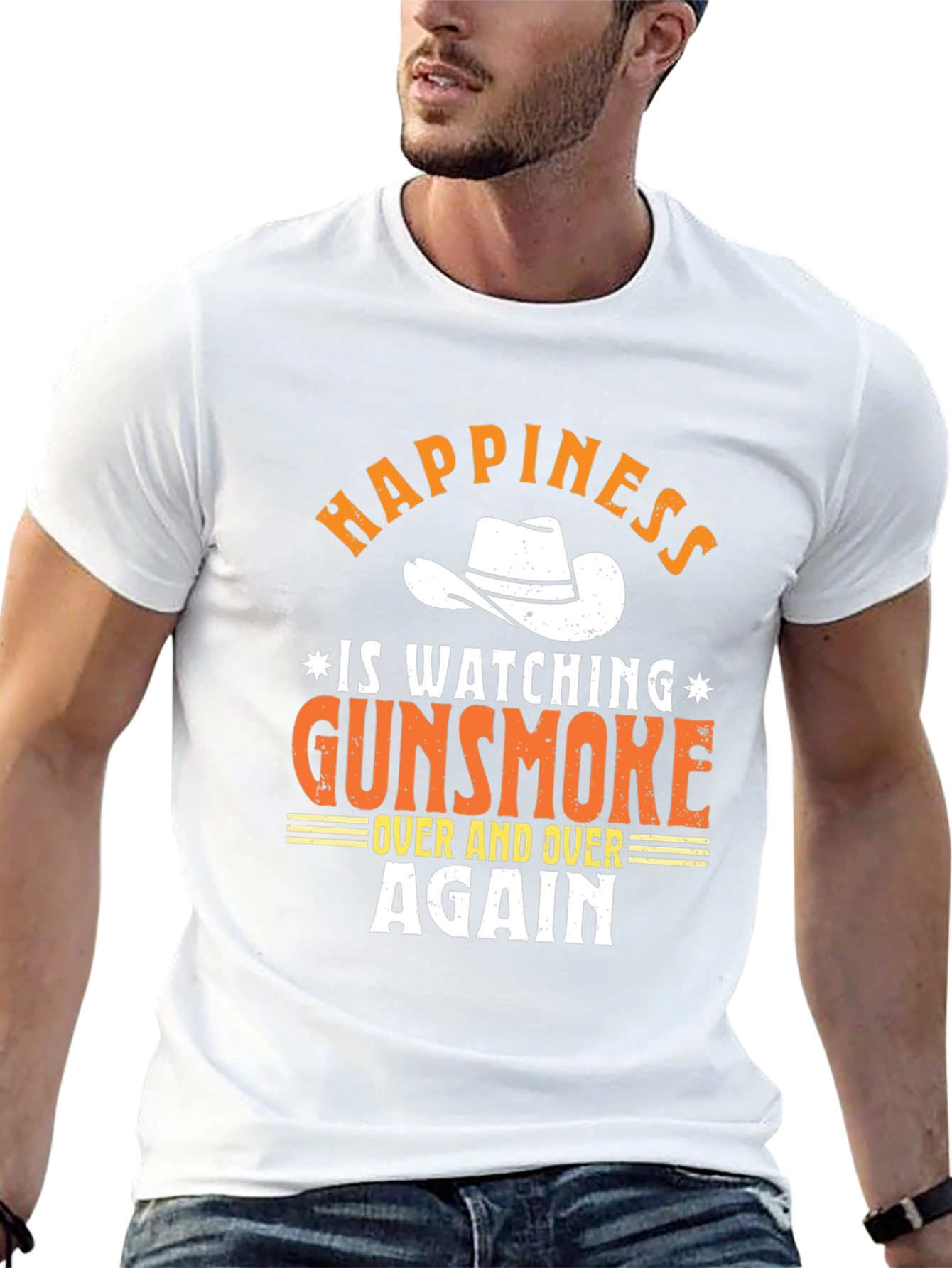 Gunsmoke T-Shirt - Happiness Watching Over and Over