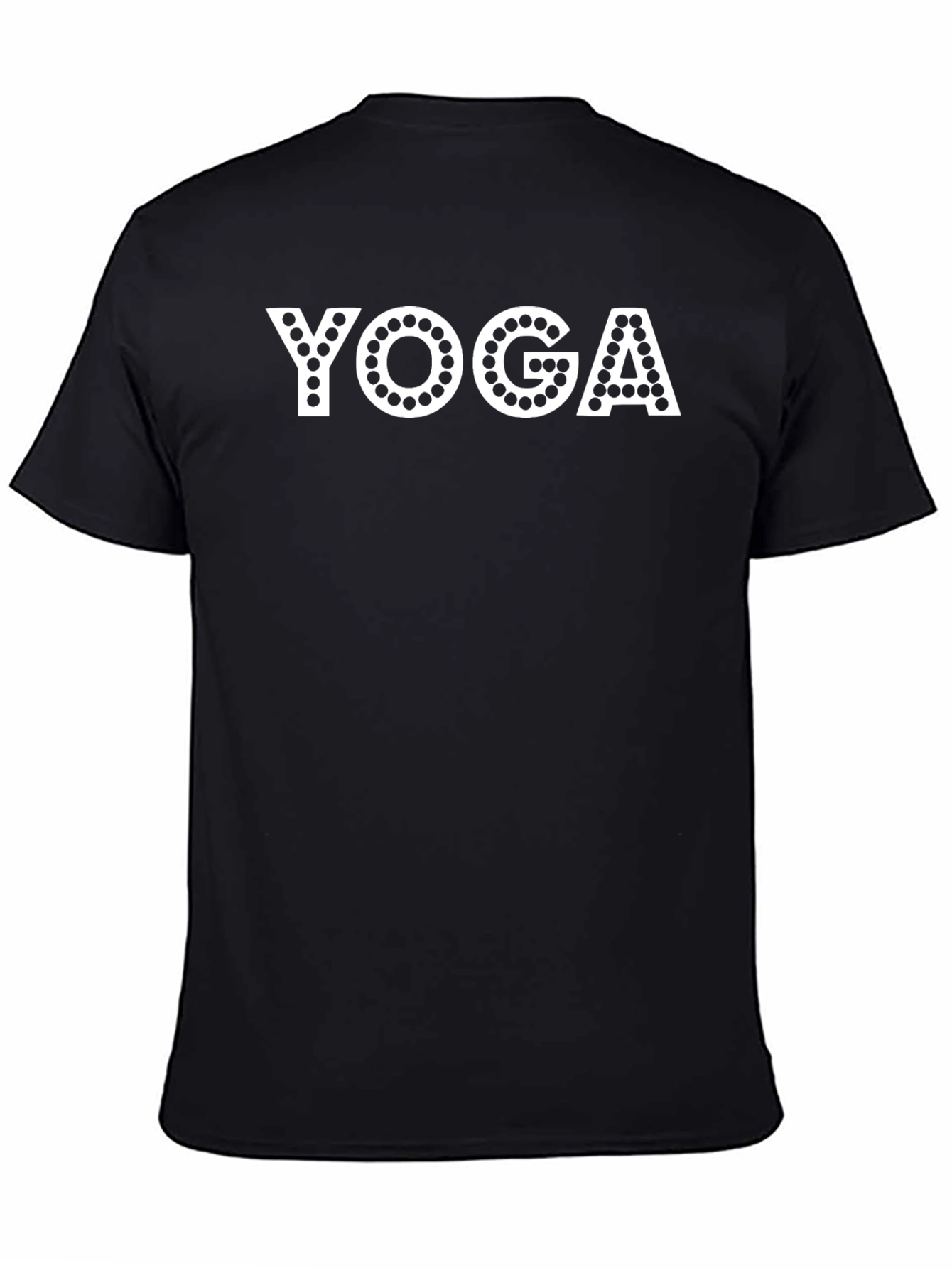 Yoga Graphic Print Black T-Shirt for Men
