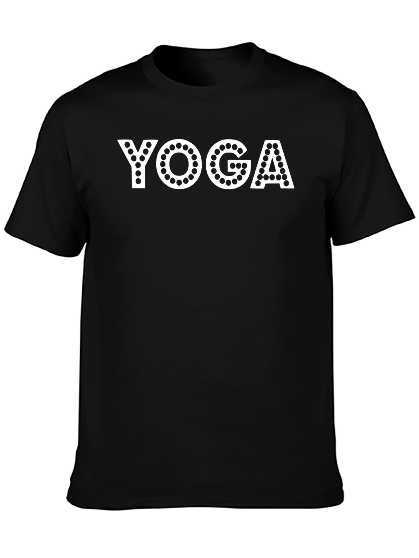 Yoga Graphic Print Black T-Shirt for Men