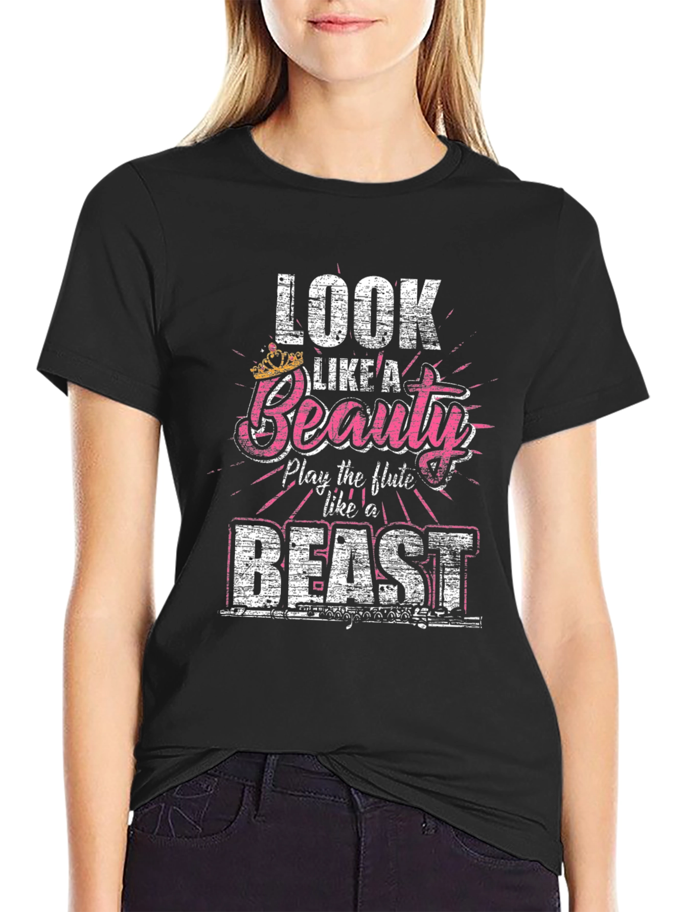Beauty and the Beast Flute Player T-Shirt