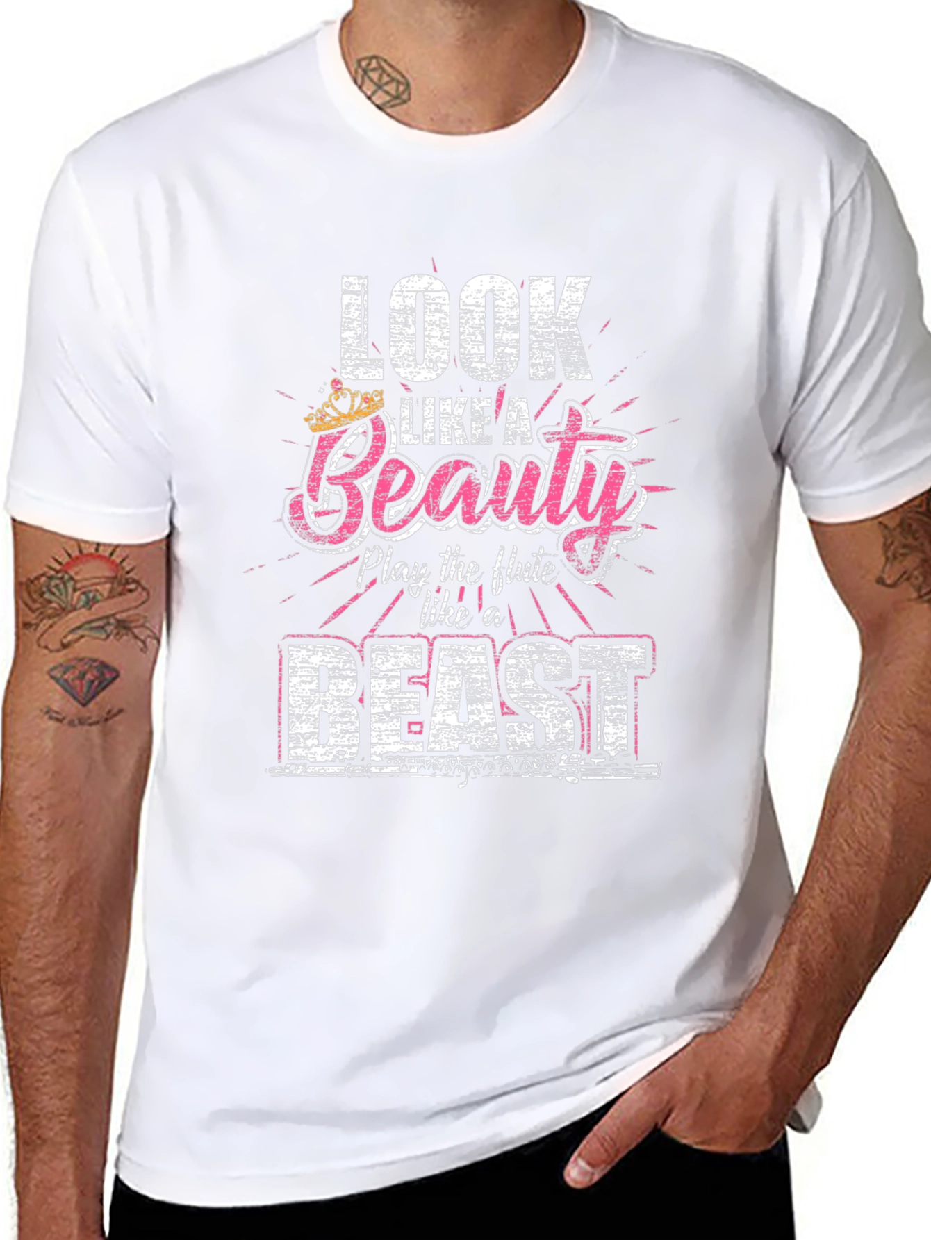 Beauty and the Beast Flute Player T-Shirt