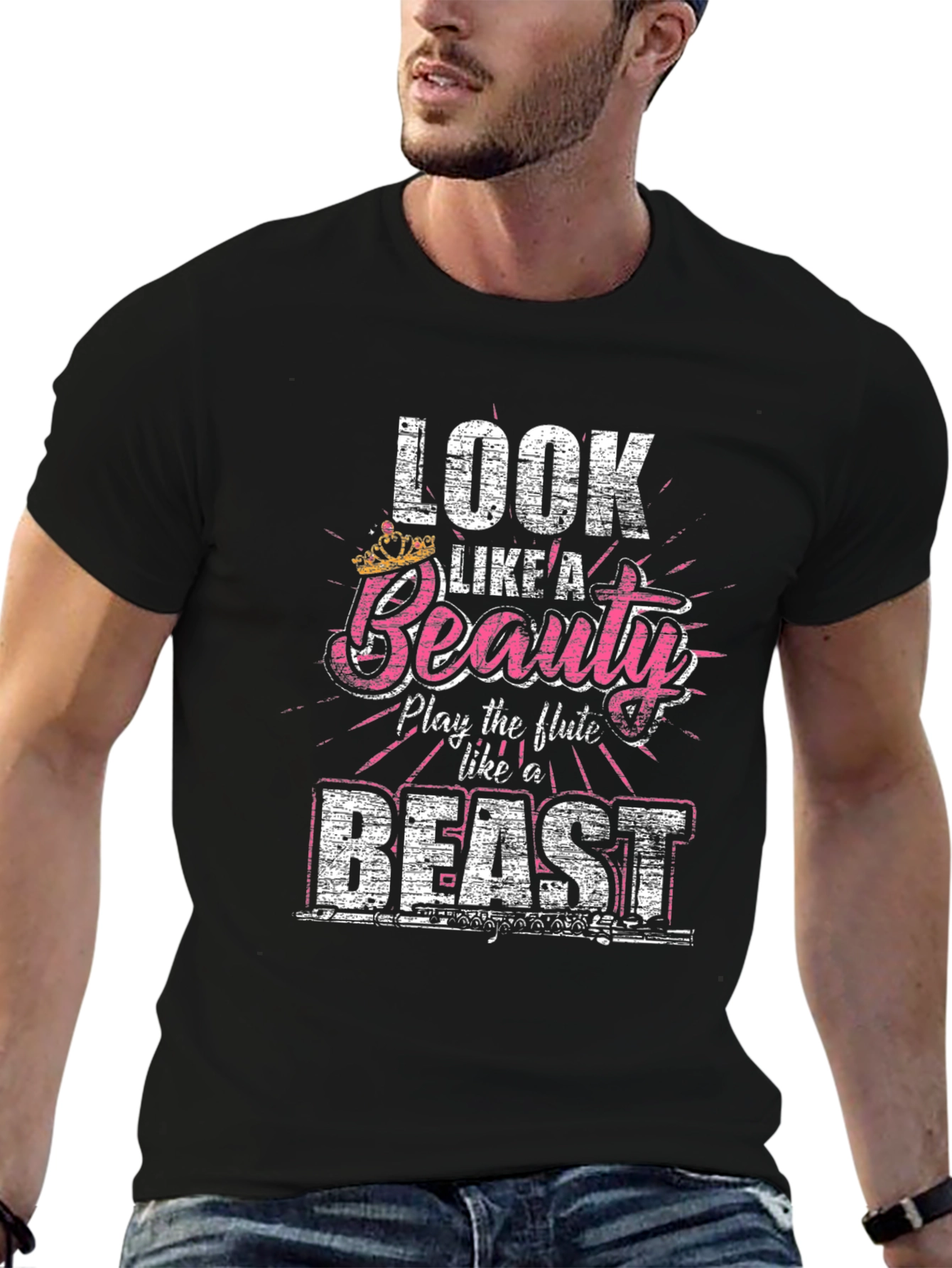 Beauty and the Beast Flute Player T-Shirt