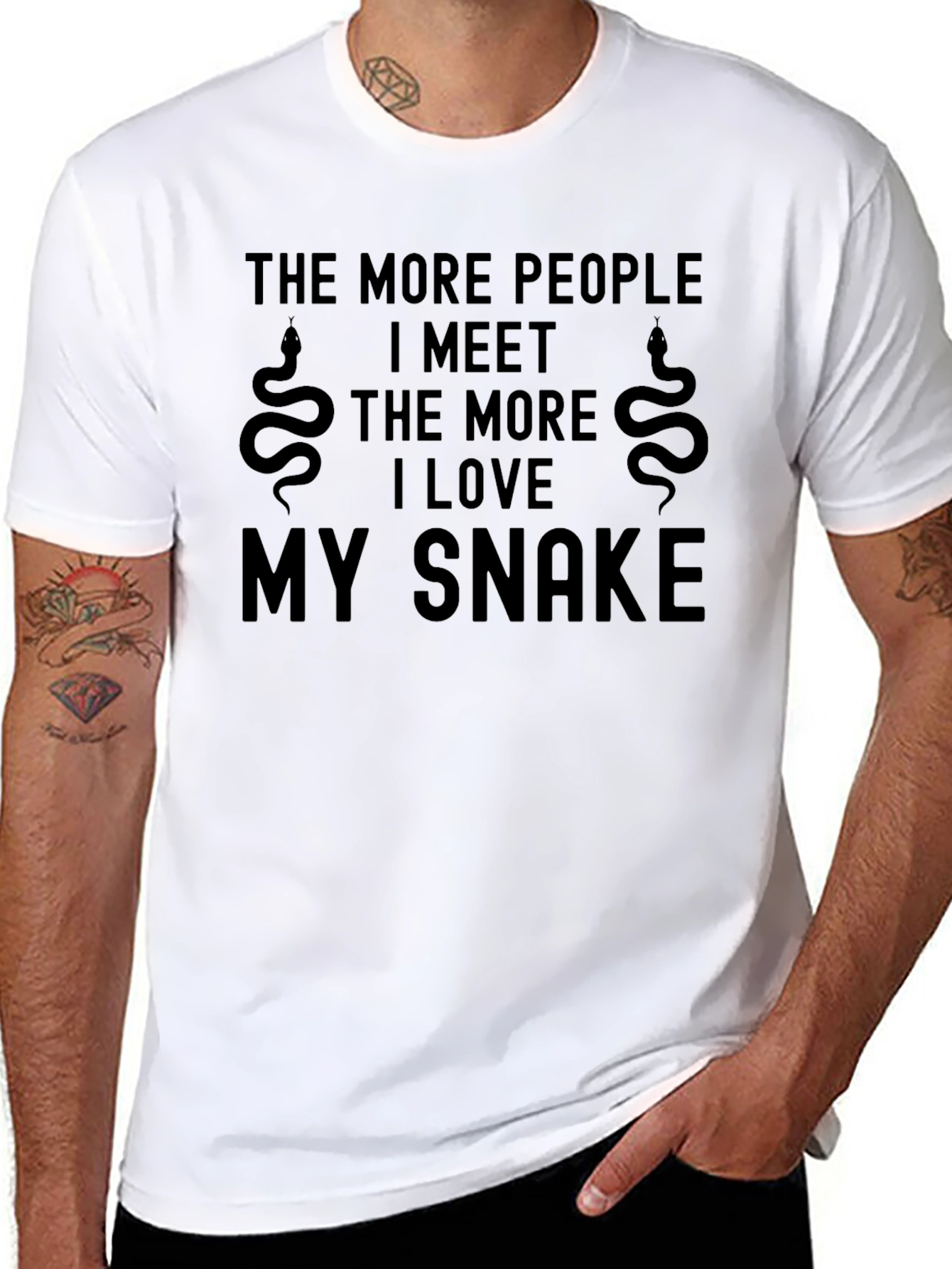 I Love My Snake T-Shirt