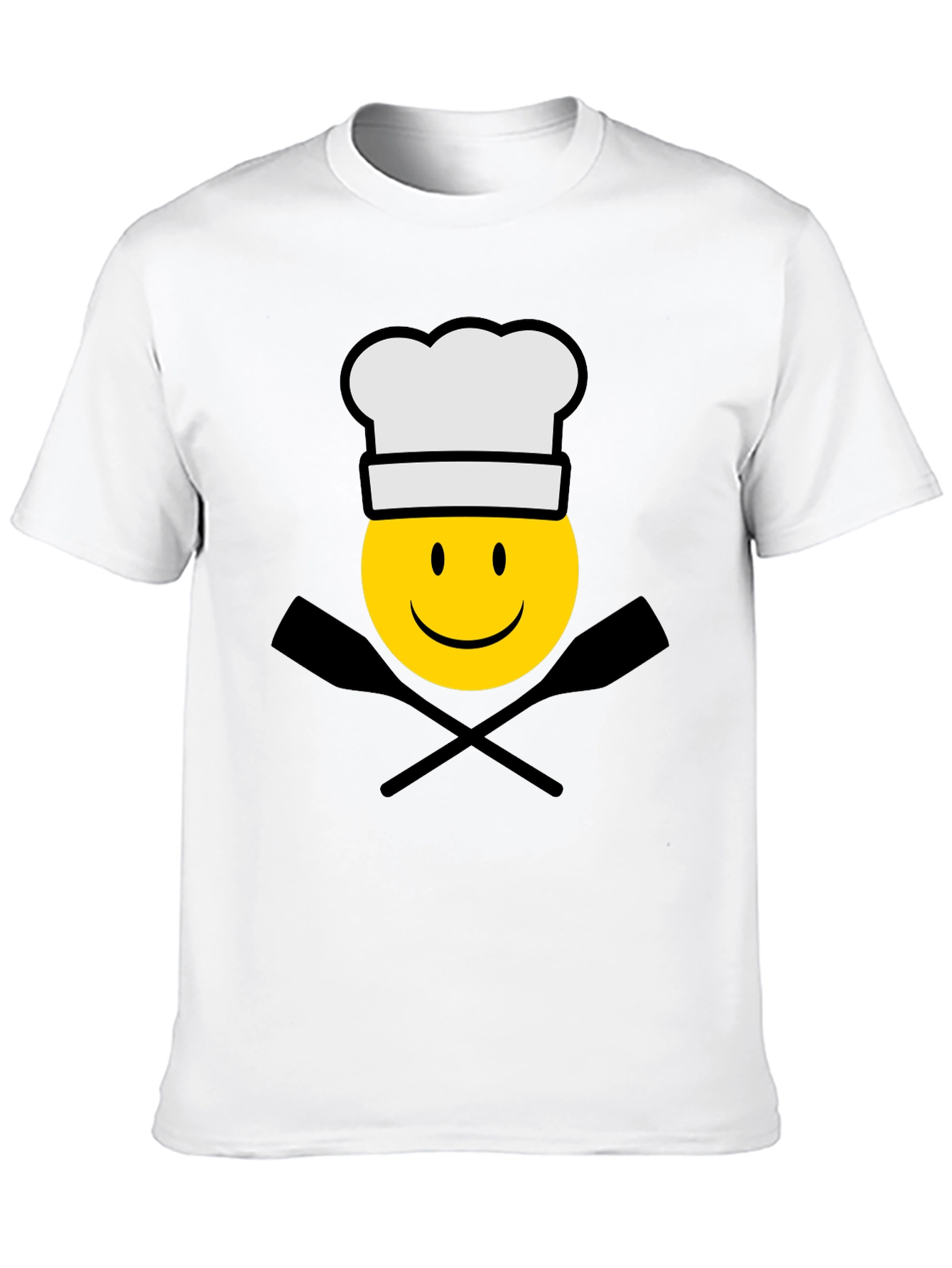 Chef Emoji Black T-Shirt