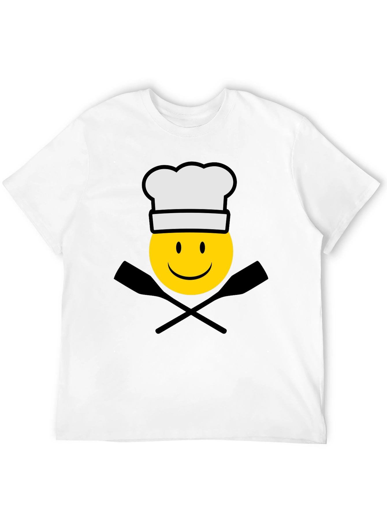 Chef Emoji Black T-Shirt