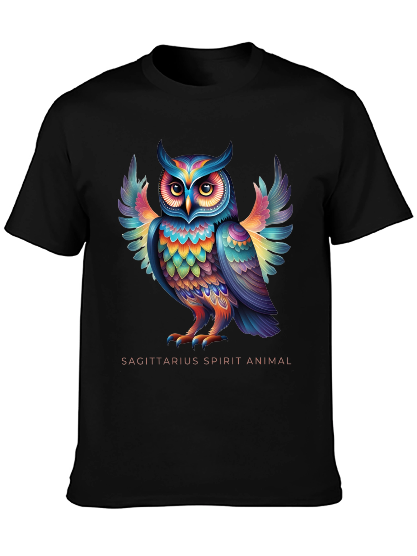 Sagittarius Spirit Animal Owl Graphic Tee