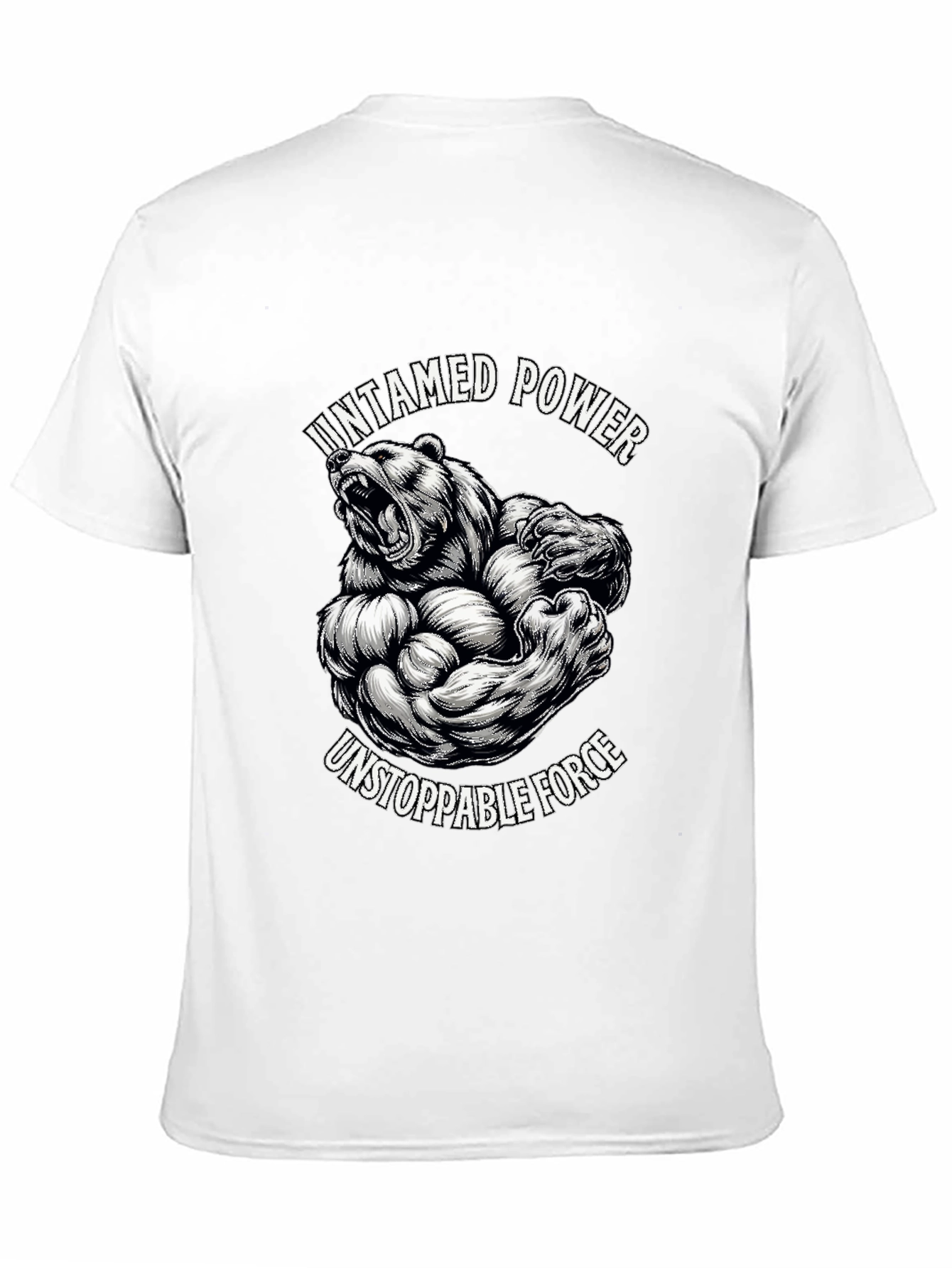 Untamed Power T-Shirt - Grizzly Bear Graphic