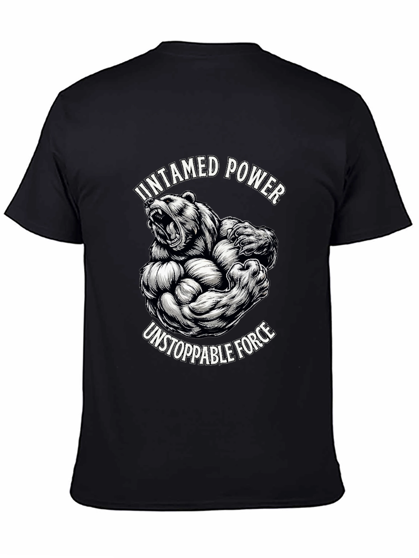 Untamed Power T-Shirt - Grizzly Bear Graphic