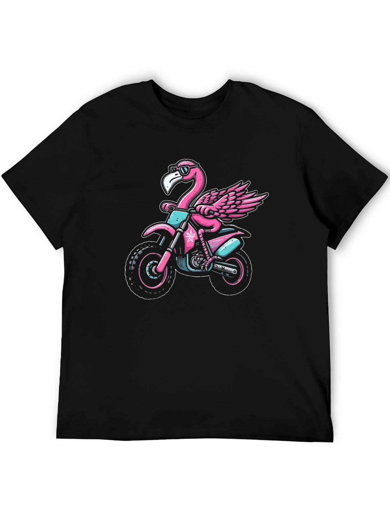 Flamingo Motocross T-Shirt: Ride in Style!