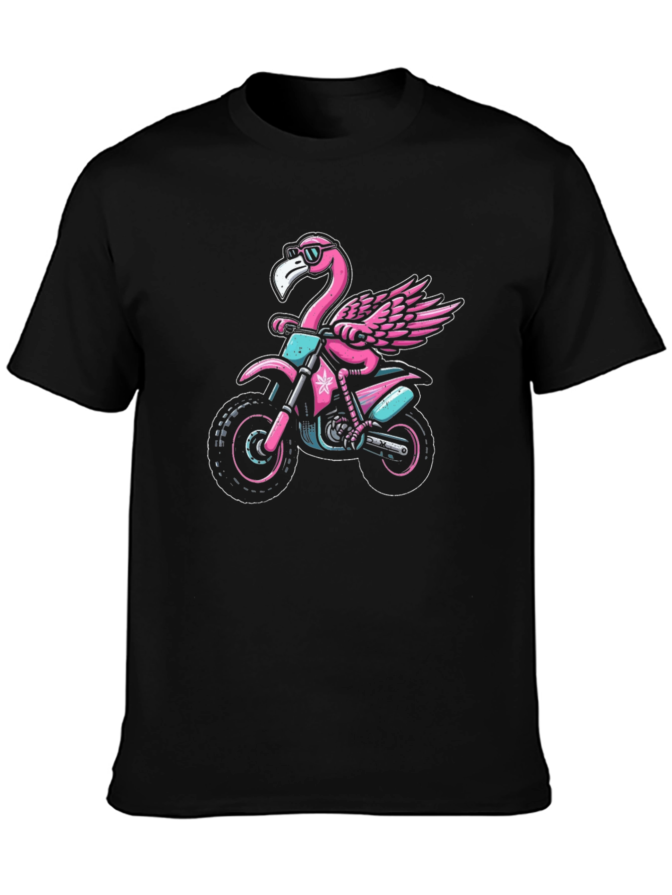 Flamingo Motocross T-Shirt: Ride in Style!