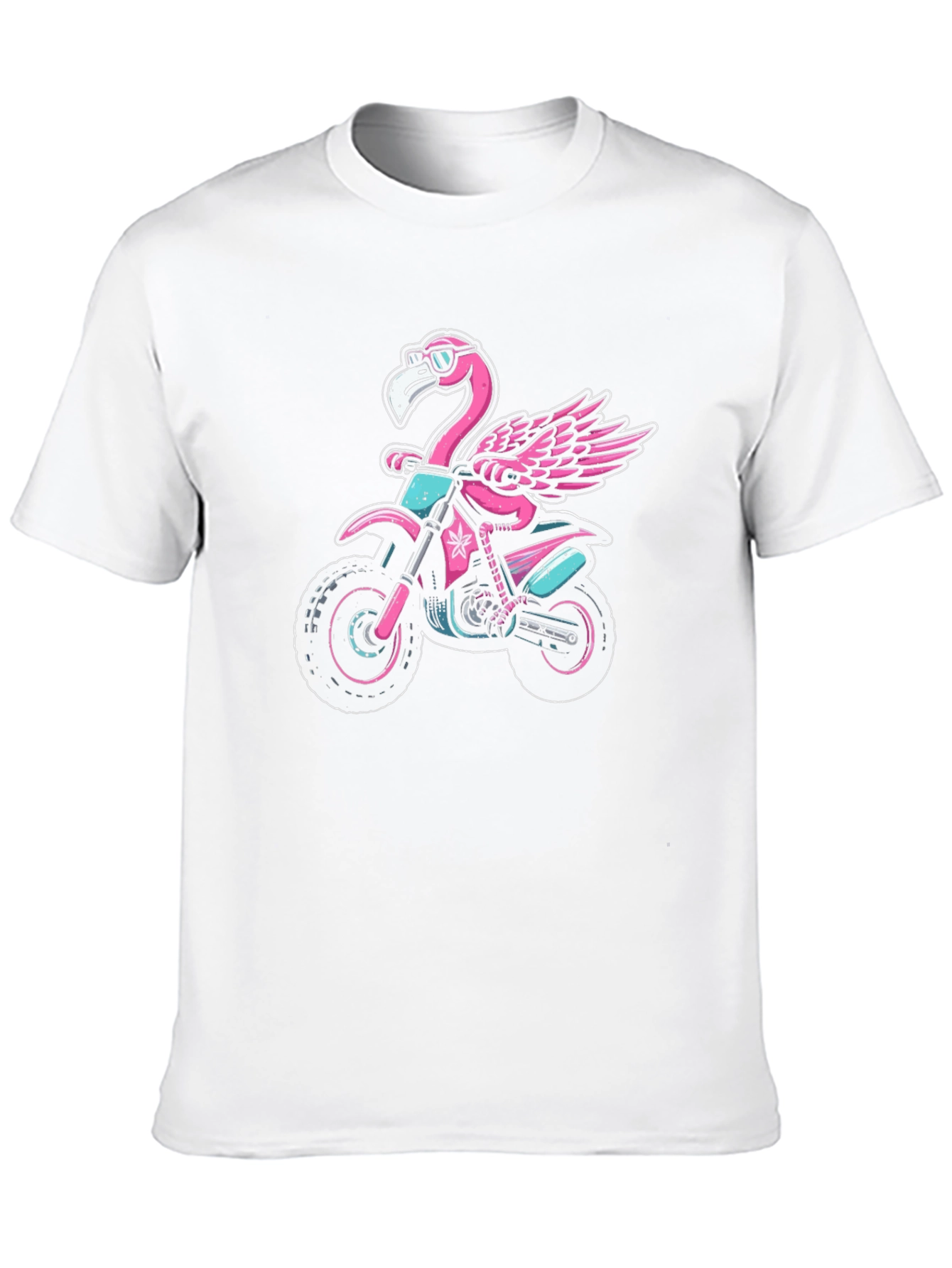 Flamingo Motocross T-Shirt: Ride in Style!