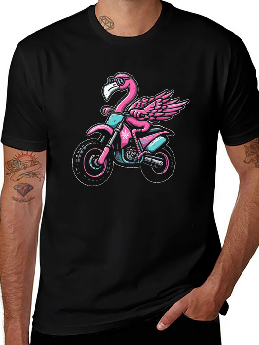 Flamingo Motocross T-Shirt: Ride in Style!