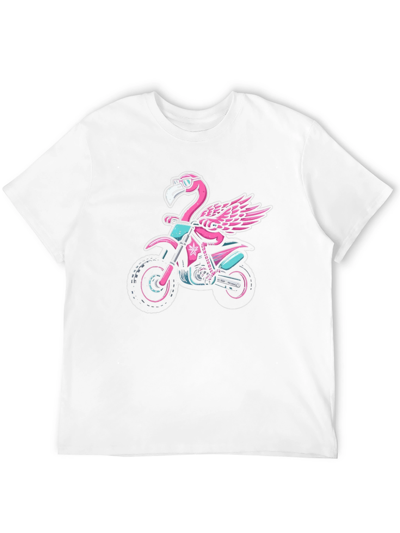 Flamingo Motocross T-Shirt: Ride in Style!