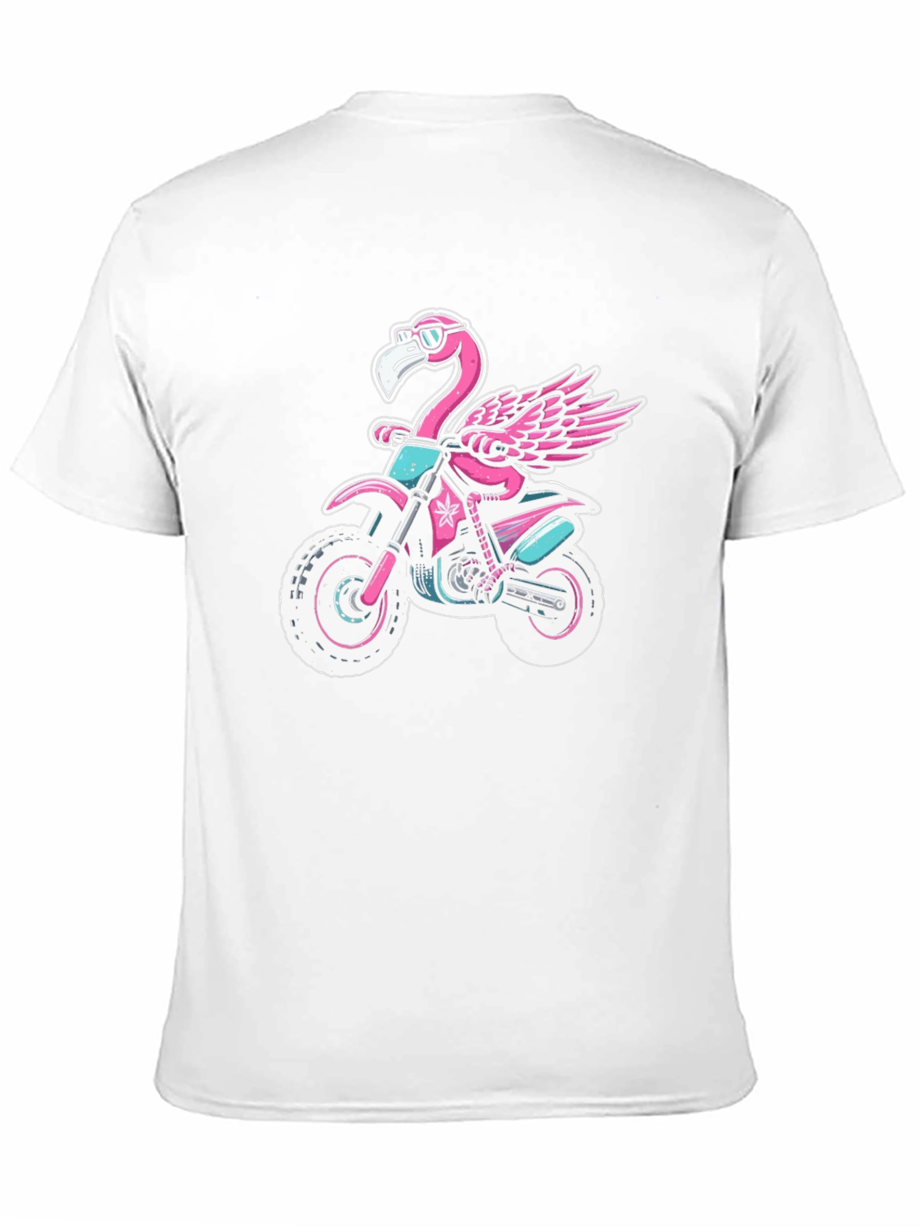 Flamingo Motocross T-Shirt: Ride in Style!