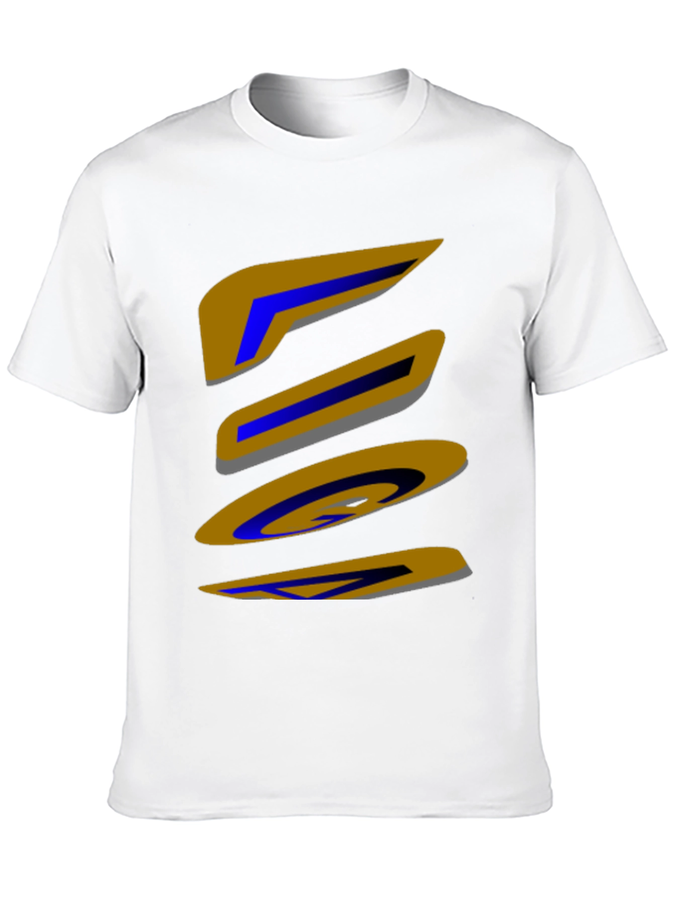 Abstract Shapes Graphic Print Black T-Shirt