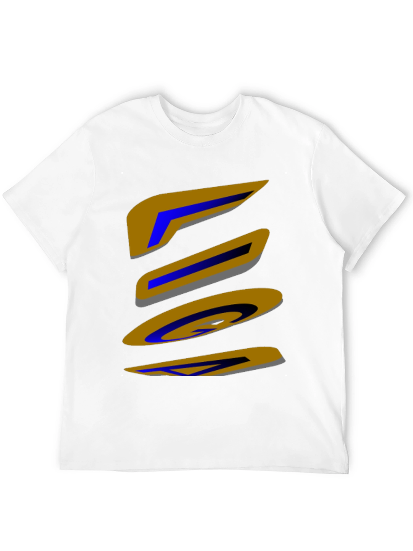 Abstract Shapes Graphic Print Black T-Shirt