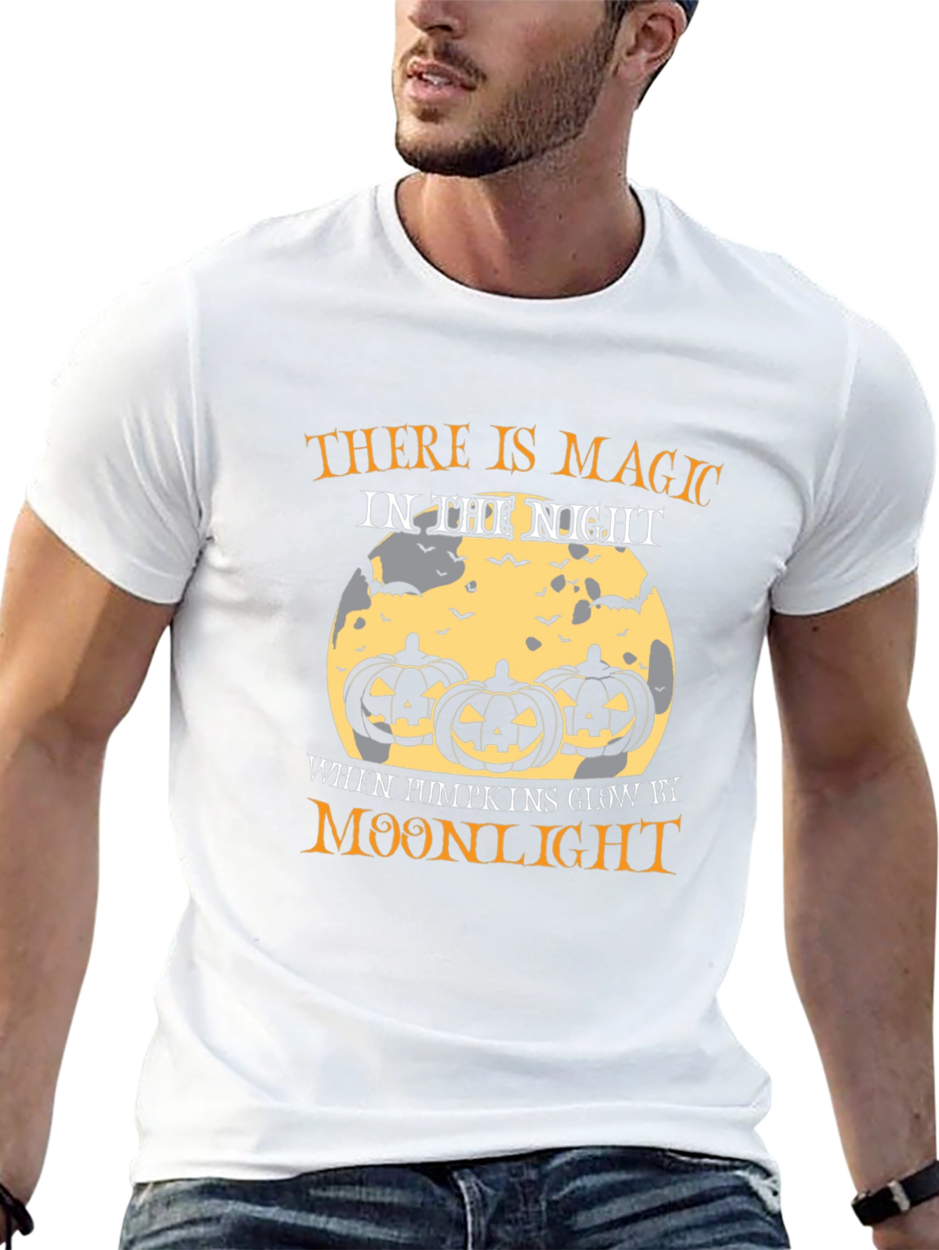 Halloween Magic Moonlight Pumpkin T-Shirt