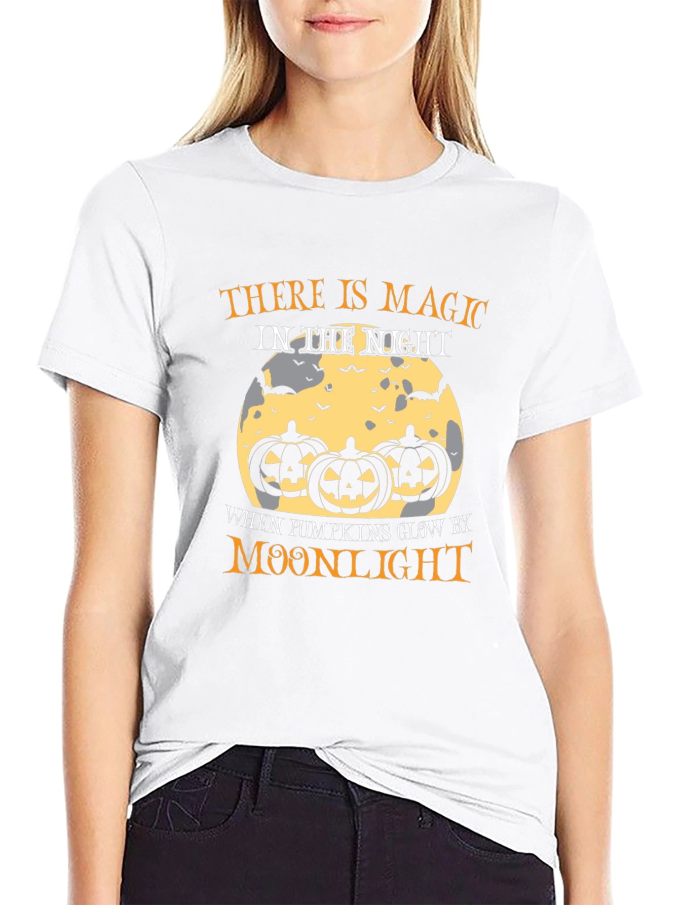 Halloween Magic Moonlight Pumpkin T-Shirt