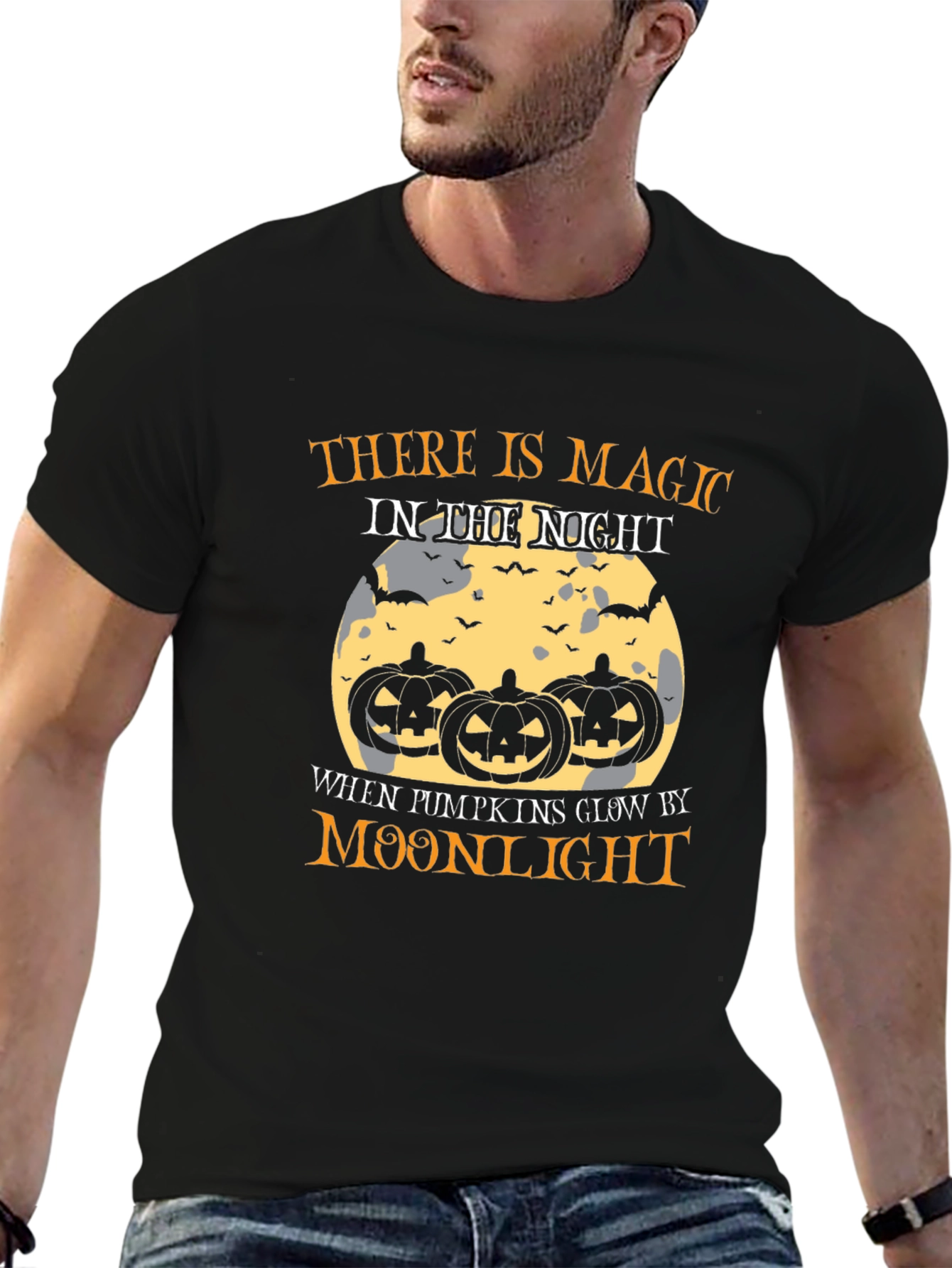 Halloween Magic Moonlight Pumpkin T-Shirt