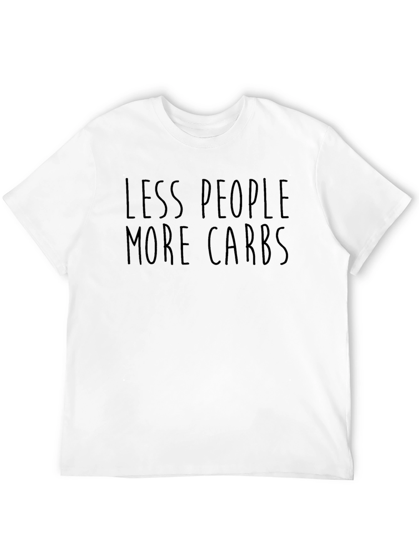Less People More Carbs Graphic Tee