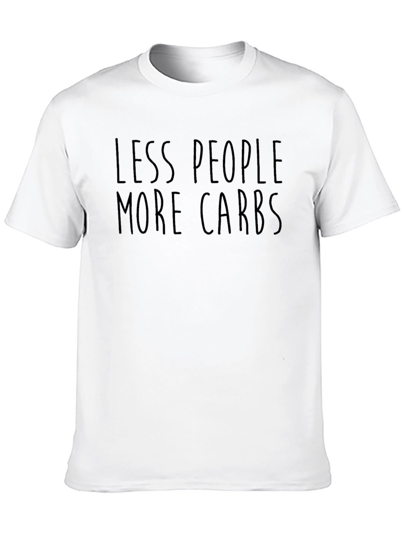 Less People More Carbs Graphic Tee