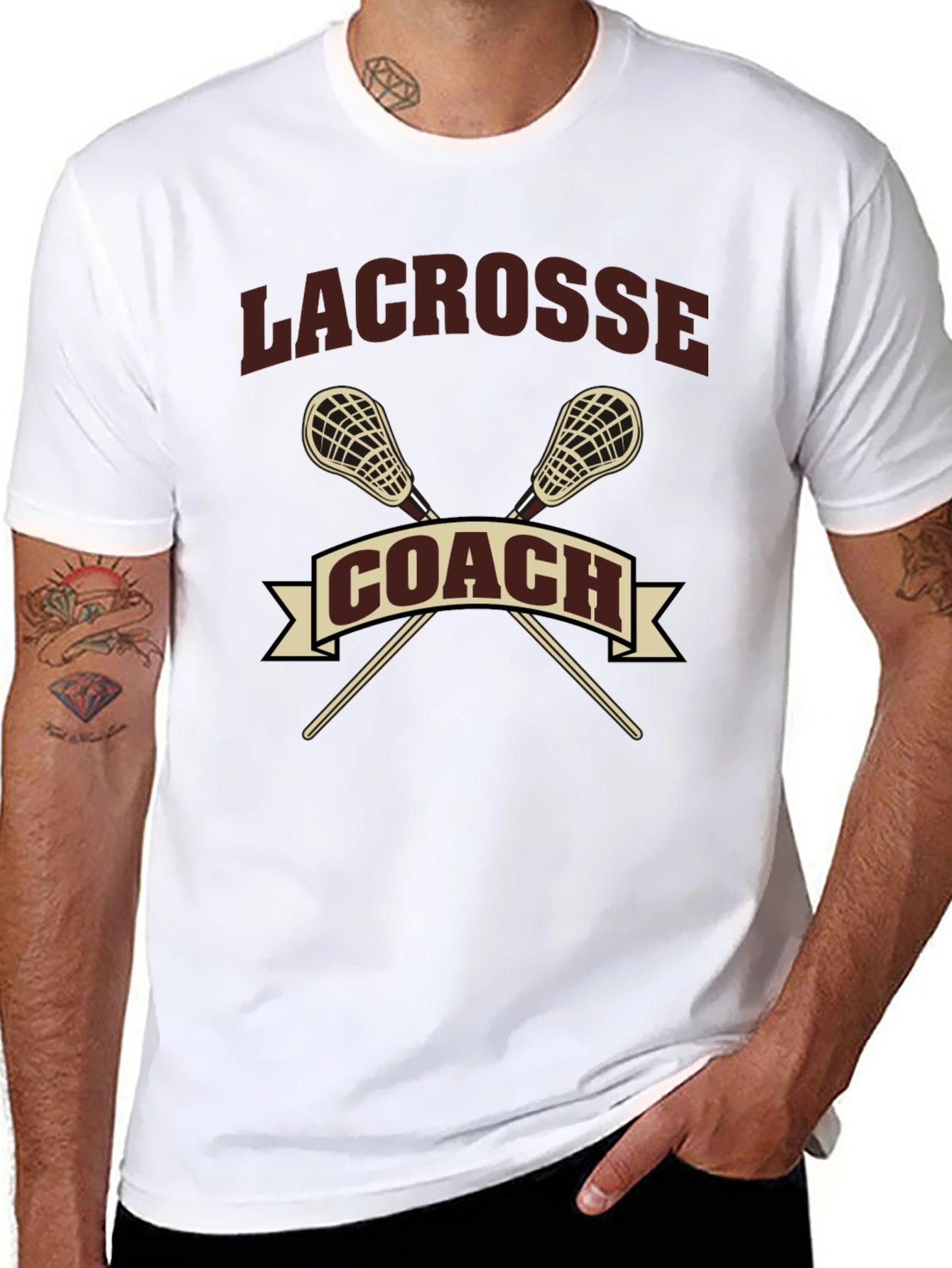 Lacrosse Coach T-Shirt - Sporty Graphic Tee