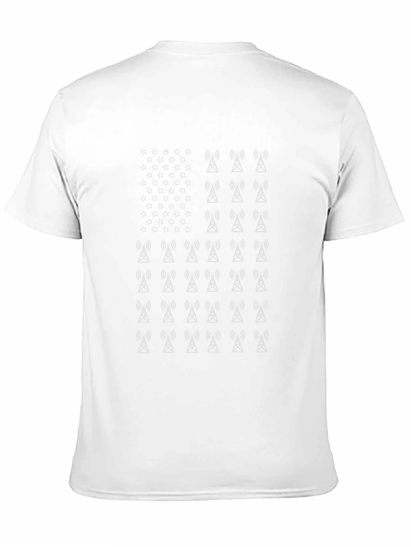 American Flag Radio Tower T-Shirt