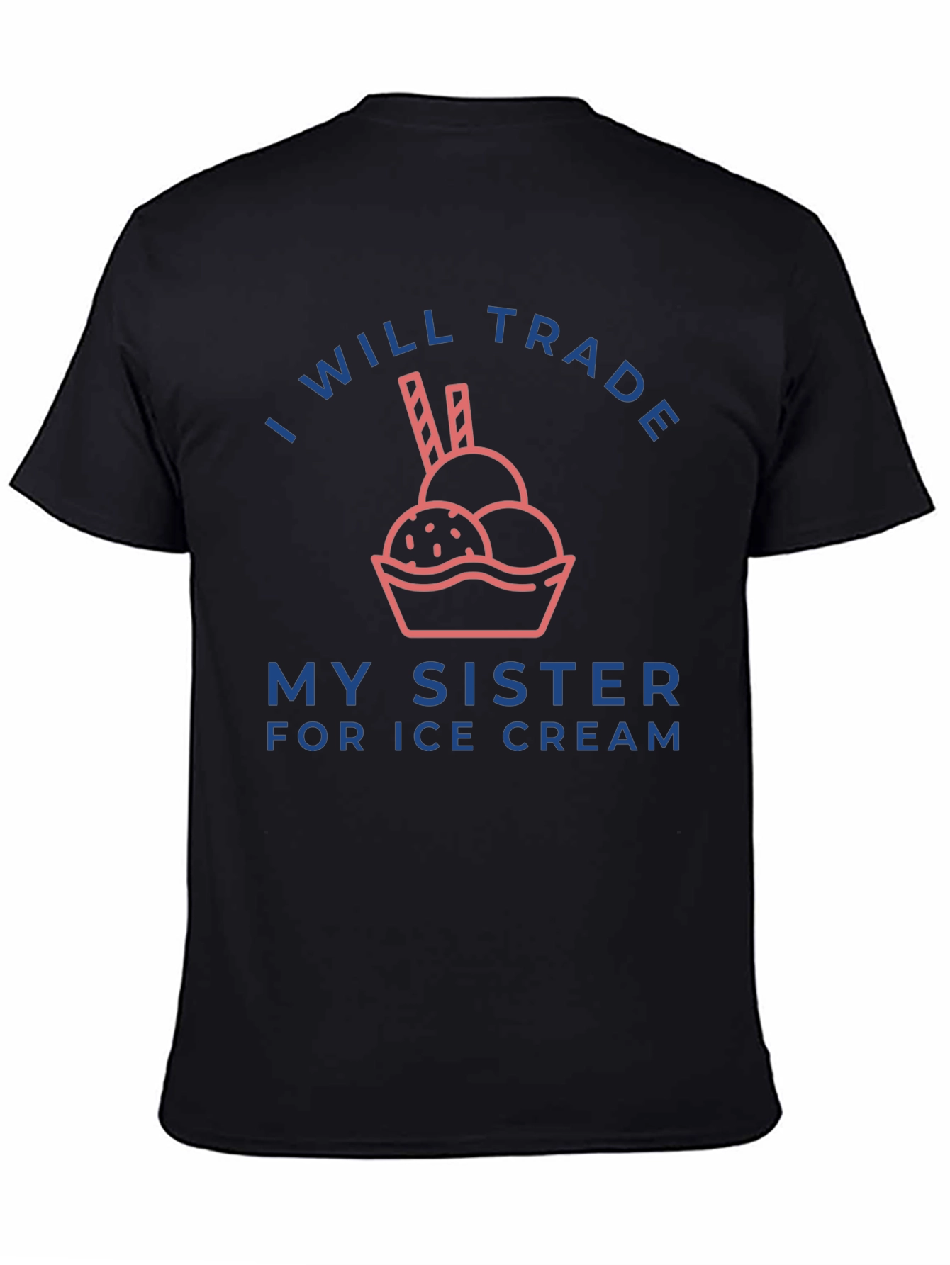 Funny Sister Trade Ice Cream Graphic T-Shirt