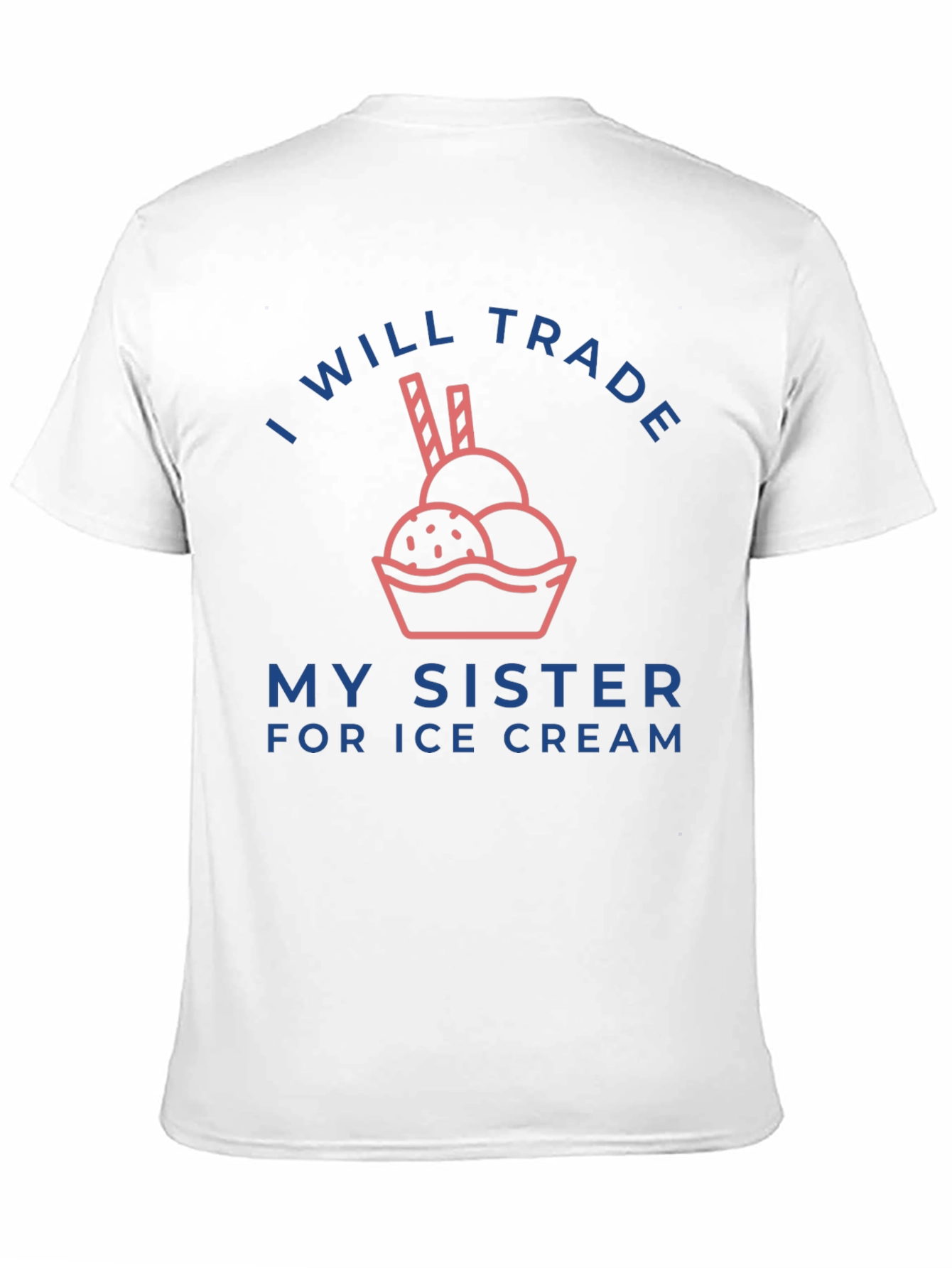 Funny Sister Trade Ice Cream Graphic T-Shirt