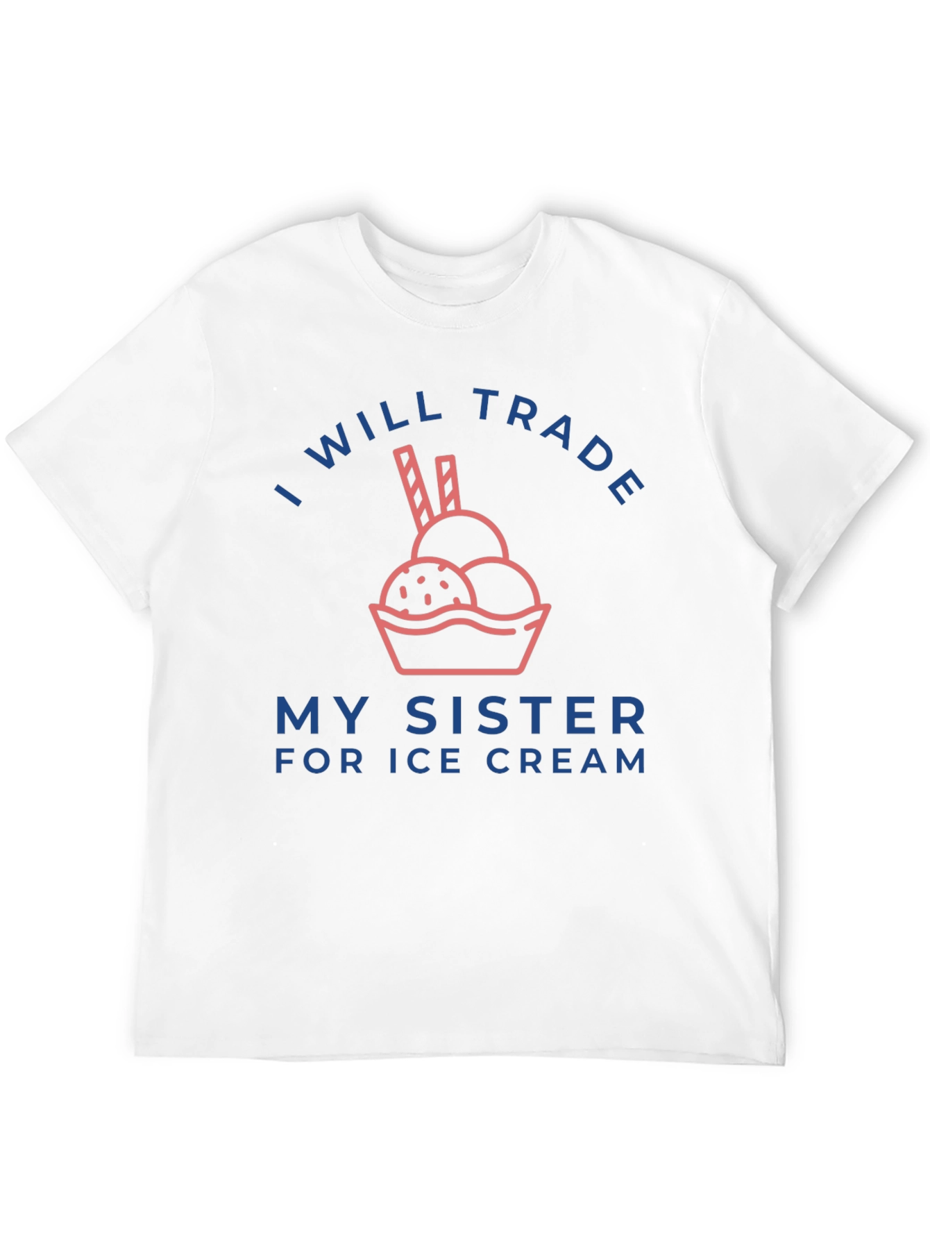 Funny Sister Trade Ice Cream Graphic T-Shirt