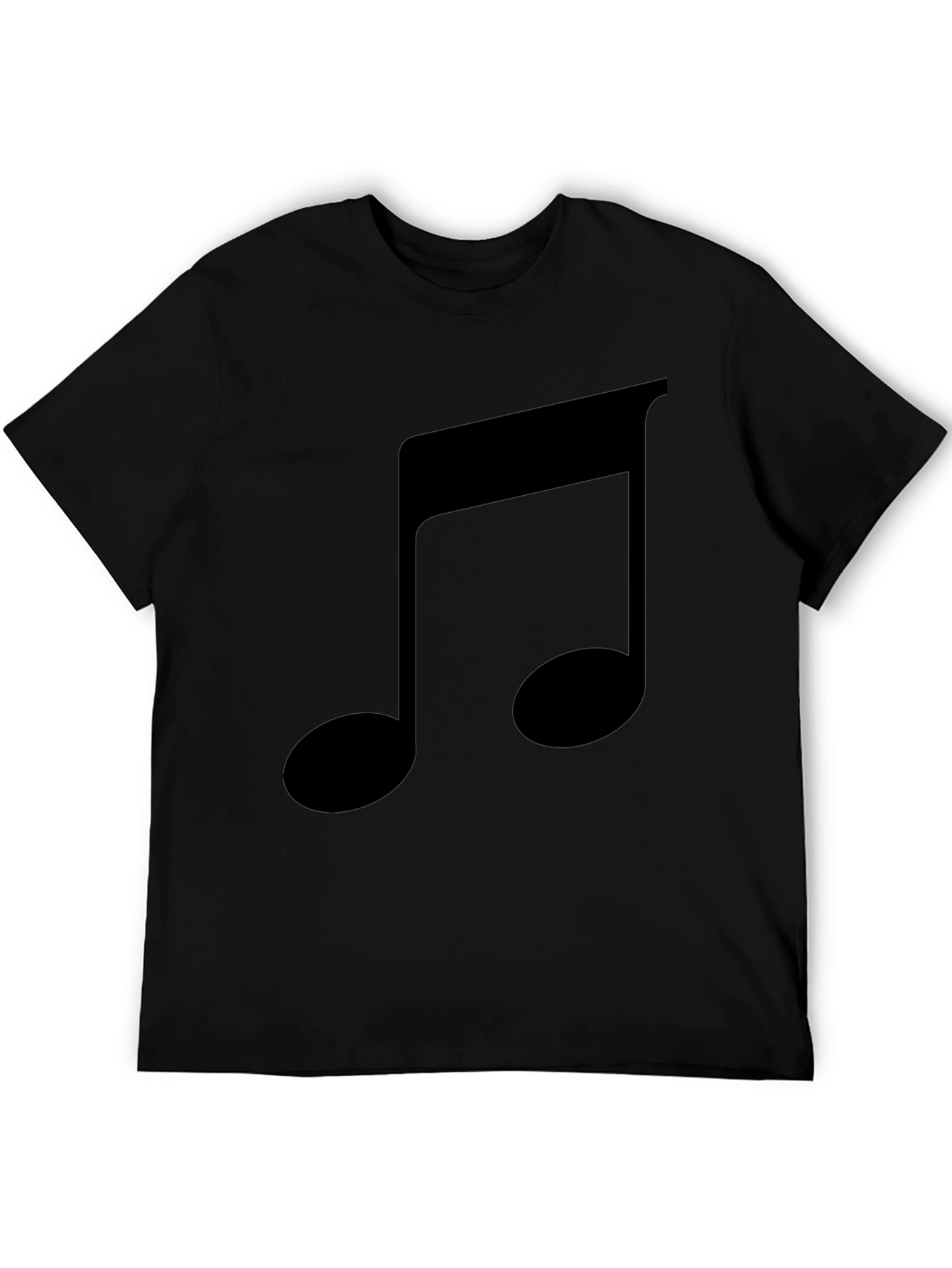 Black Musical Note Graphic Tee