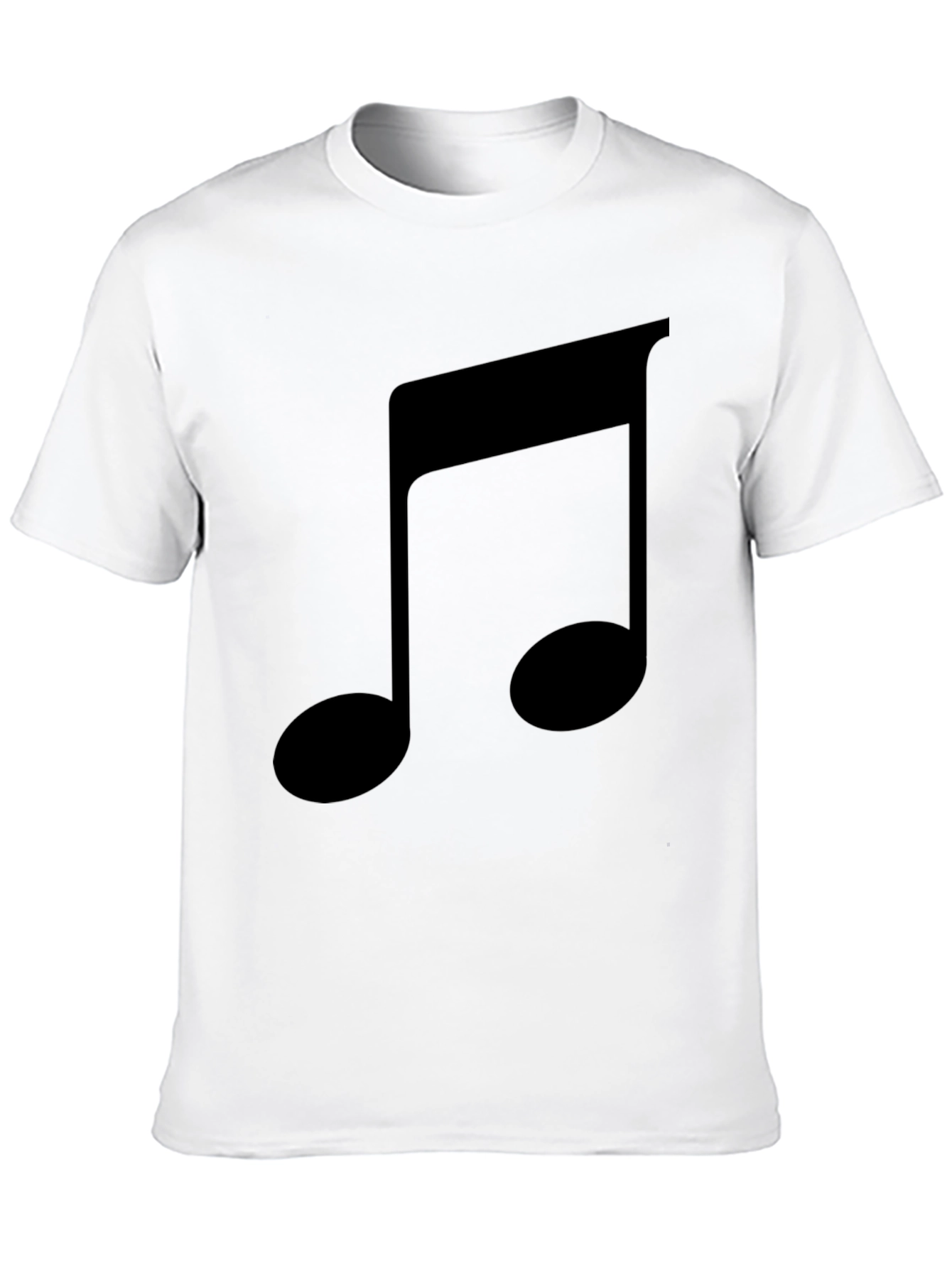 Black Musical Note Graphic Tee