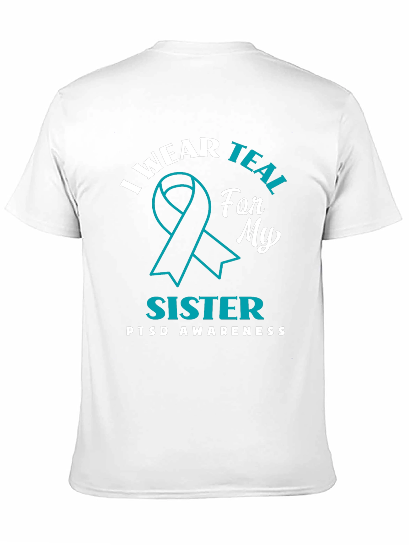 Teal Ribbon PTSD Awareness T-Shirt
