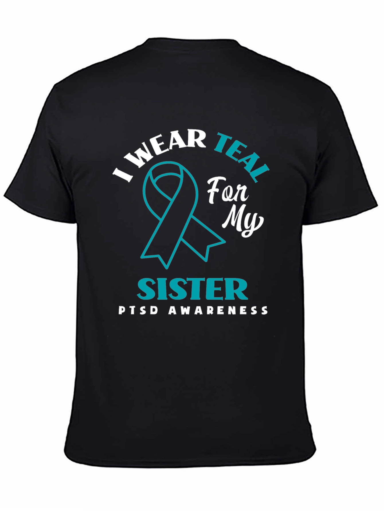 Teal Ribbon PTSD Awareness T-Shirt